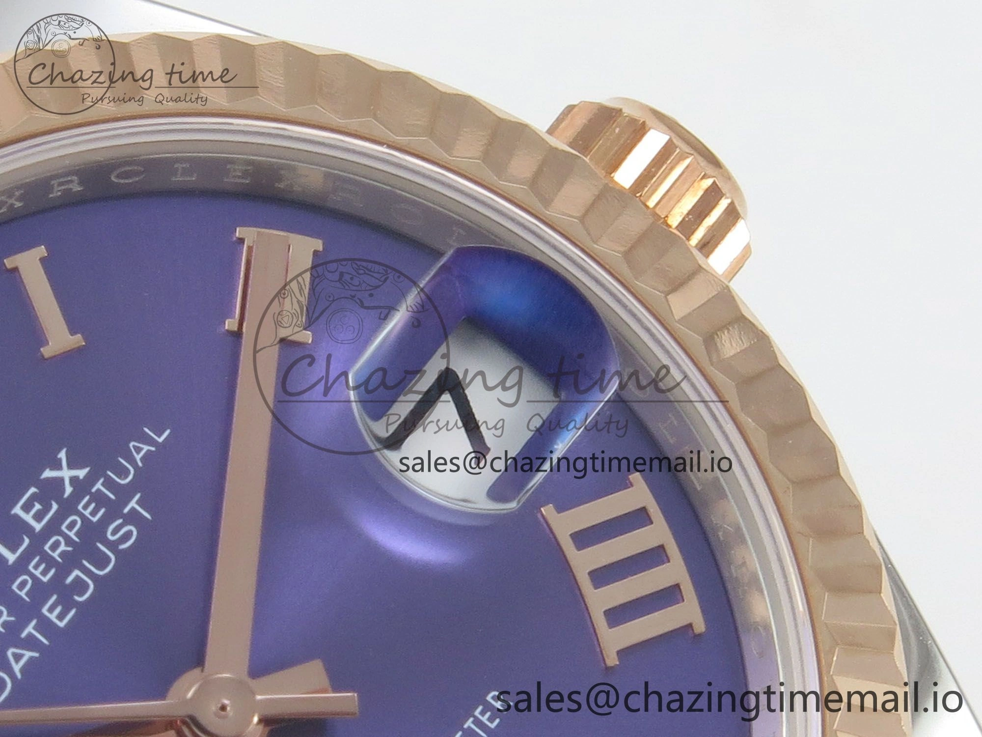 SoftTouch DateJust 31 278271 THBF 1:1 Best Edition 904L Steel Purple Roman Diamonds Dial on SS RG Jubilee Bracelet HZ Cal. 41