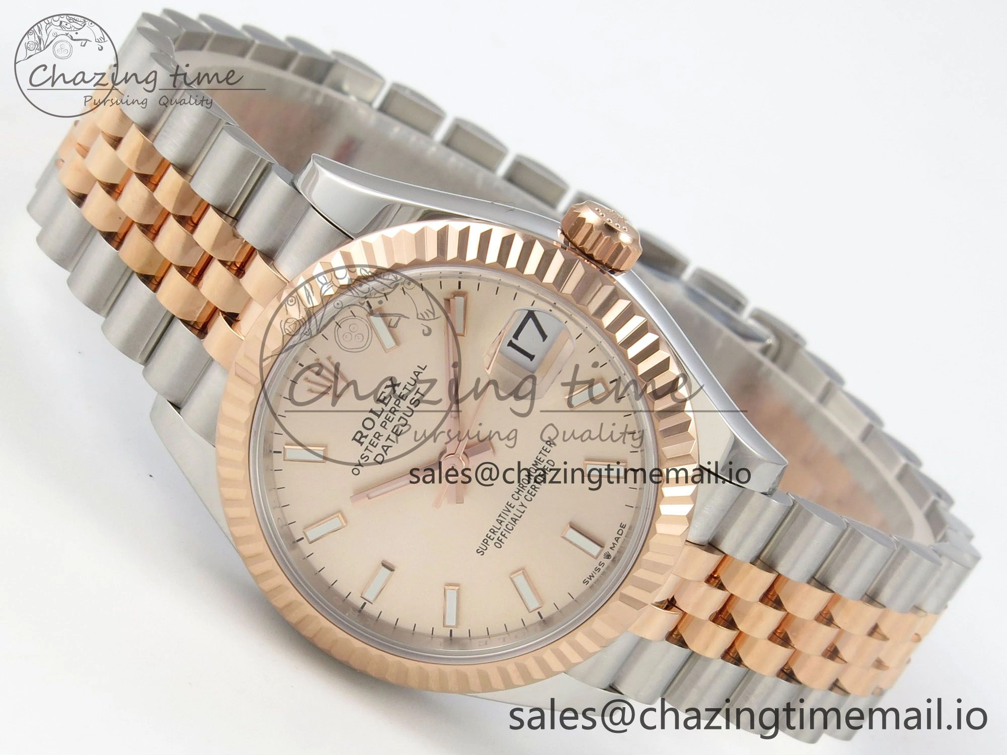 DateJust 31 278271 THBF 1:1 Best Edition 904L Steel RG Diamonds Dial Stick Marker on SS RG Jubilee Bracelet HZ Cal. GoAnywhere 28