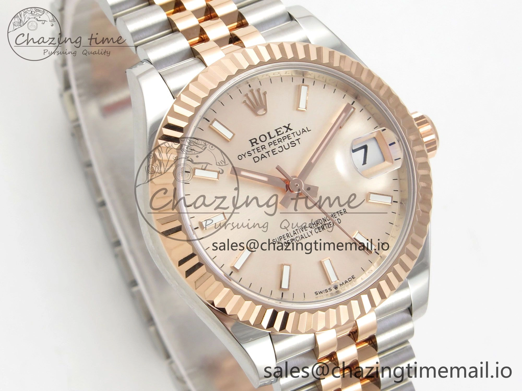 DateJust 31 278271 THBF 1:1 Best Edition 904L Steel RG Diamonds Dial Stick Marker on SS RG Jubilee Bracelet HZ Cal. GoAnywhere 28