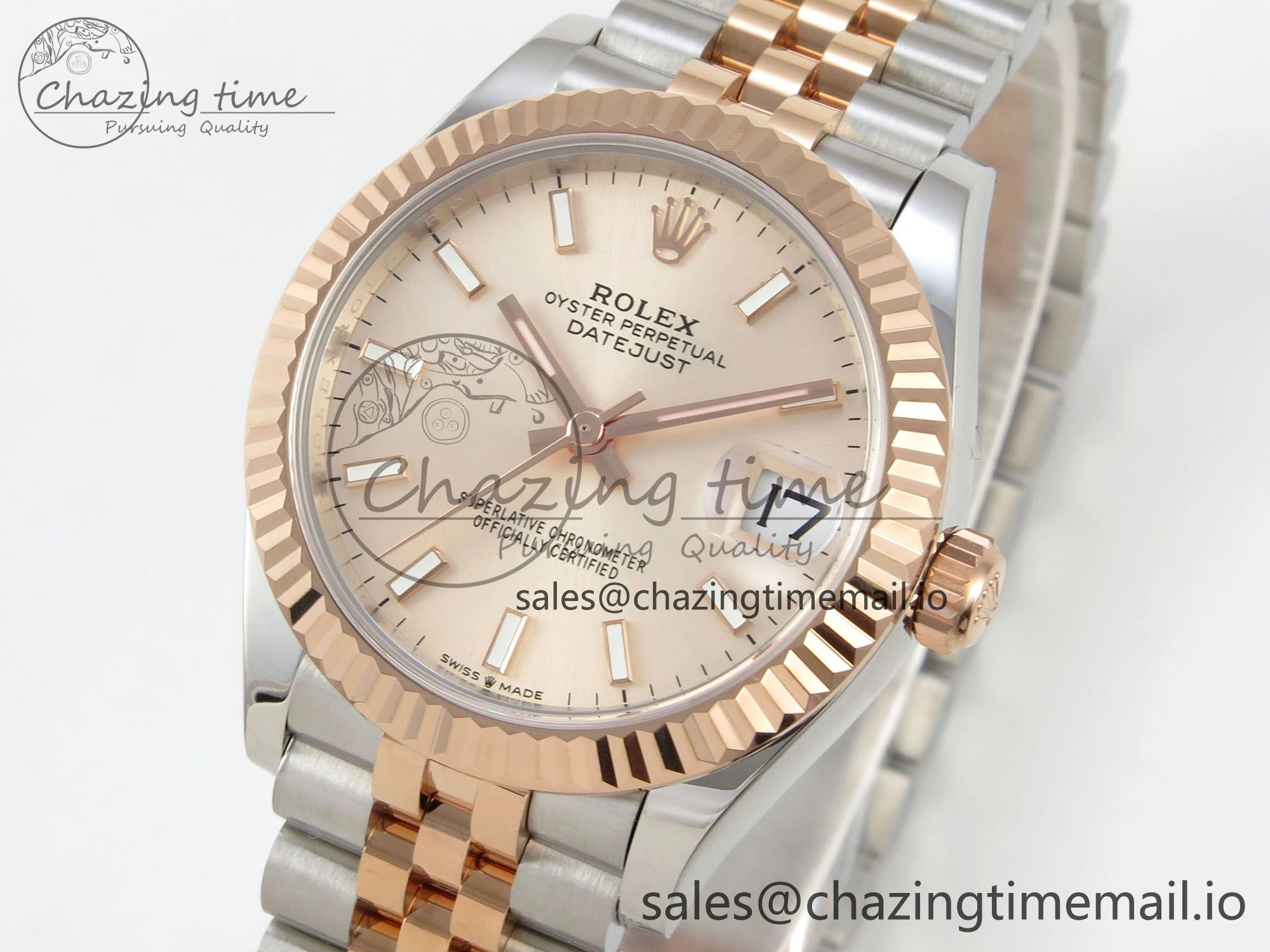 DateJust 31 278271 THBF 1:1 Best Edition 904L Steel RG Diamonds Dial Stick Marker on SS RG Jubilee Bracelet HZ Cal. GoAnywhere 28