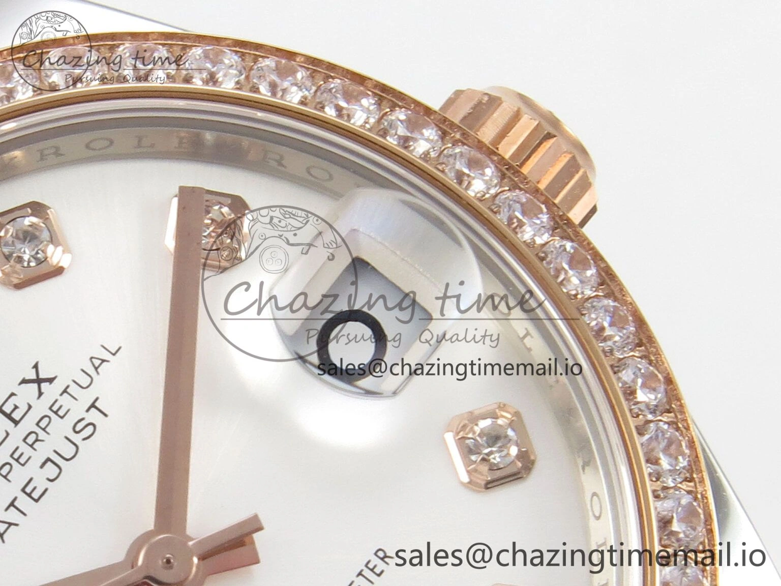 DateJust 31 278271 THBF 1:1 Best Edition 904L Steel White Diamonds Dial Diamonds Bezel on SS RG Jubilee Bracelet HZ Cal. Supportive 36