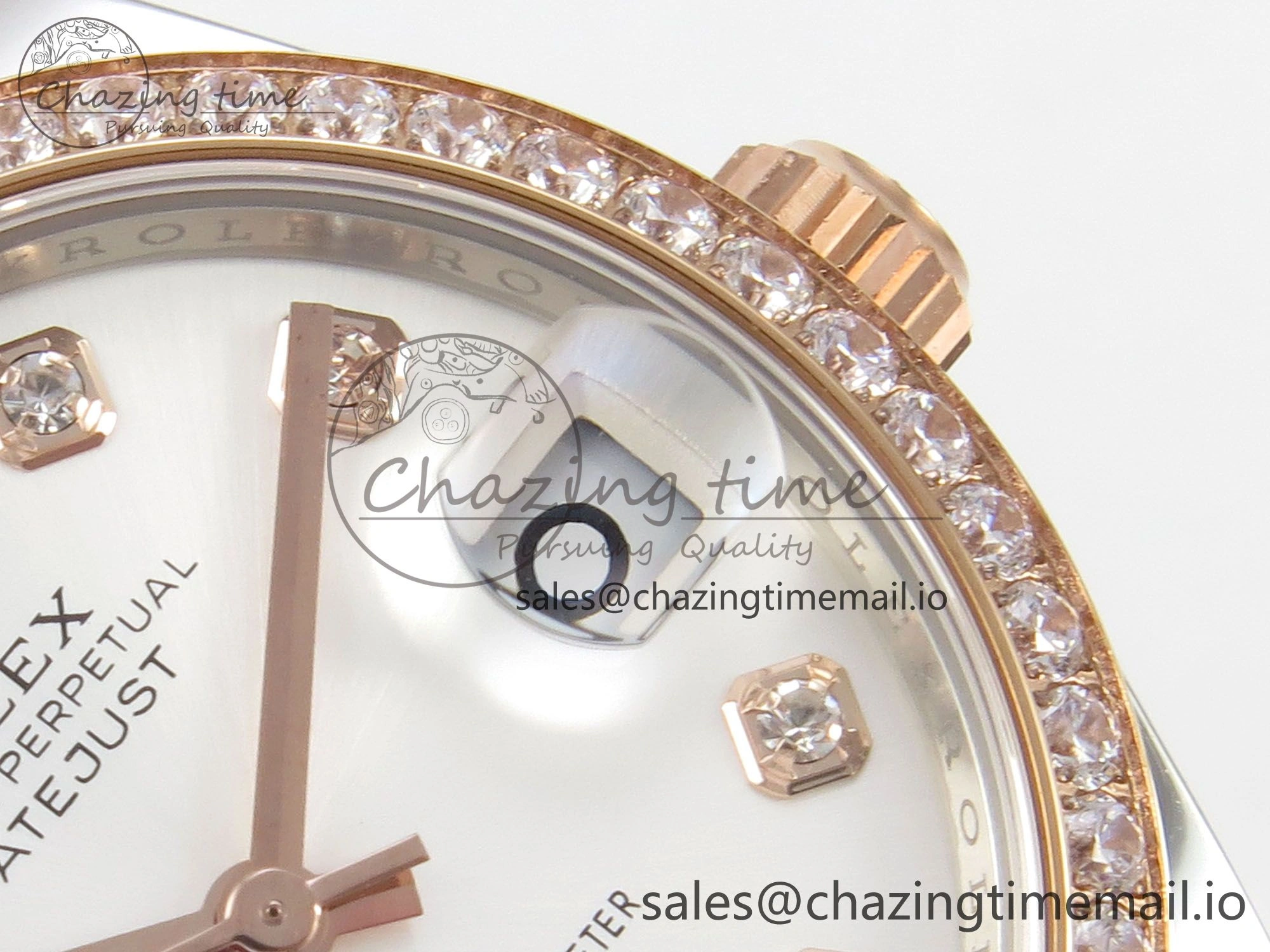 DateJust 31 278271 THBF 1:1 Best Edition 904L Steel White Diamonds Dial Diamonds Bezel on SS RG Jubilee Bracelet HZ Cal. Supportive 36