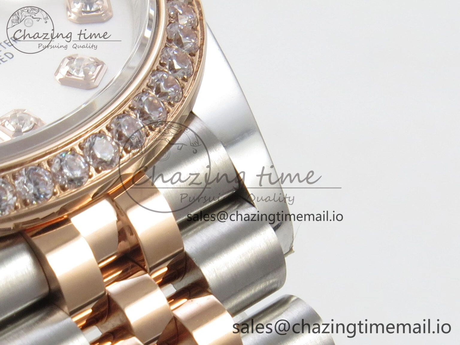 DateJust 31 278271 THBF 1:1 Best Edition 904L Steel White Diamonds Dial Diamonds Bezel on SS RG Jubilee Bracelet HZ Cal. Supportive 36