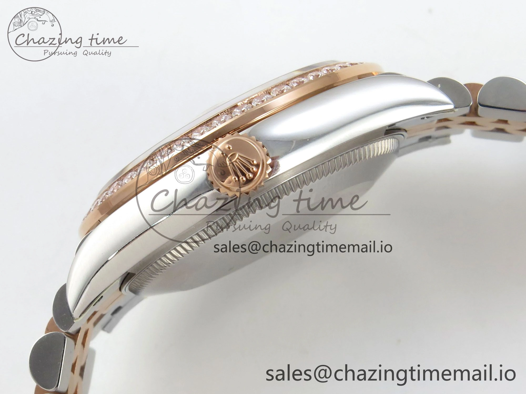 DateJust 31 278271 THBF 1:1 Best Edition 904L Steel White Diamonds Dial Diamonds Bezel on SS RG Jubilee Bracelet HZ Cal. Supportive 36