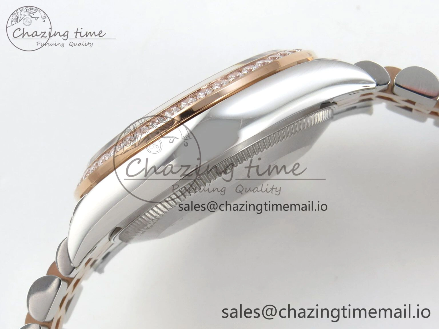 DateJust 31 278271 THBF 1:1 Best Edition 904L Steel White Diamonds Dial Diamonds Bezel on SS RG Jubilee Bracelet HZ Cal. Supportive 36