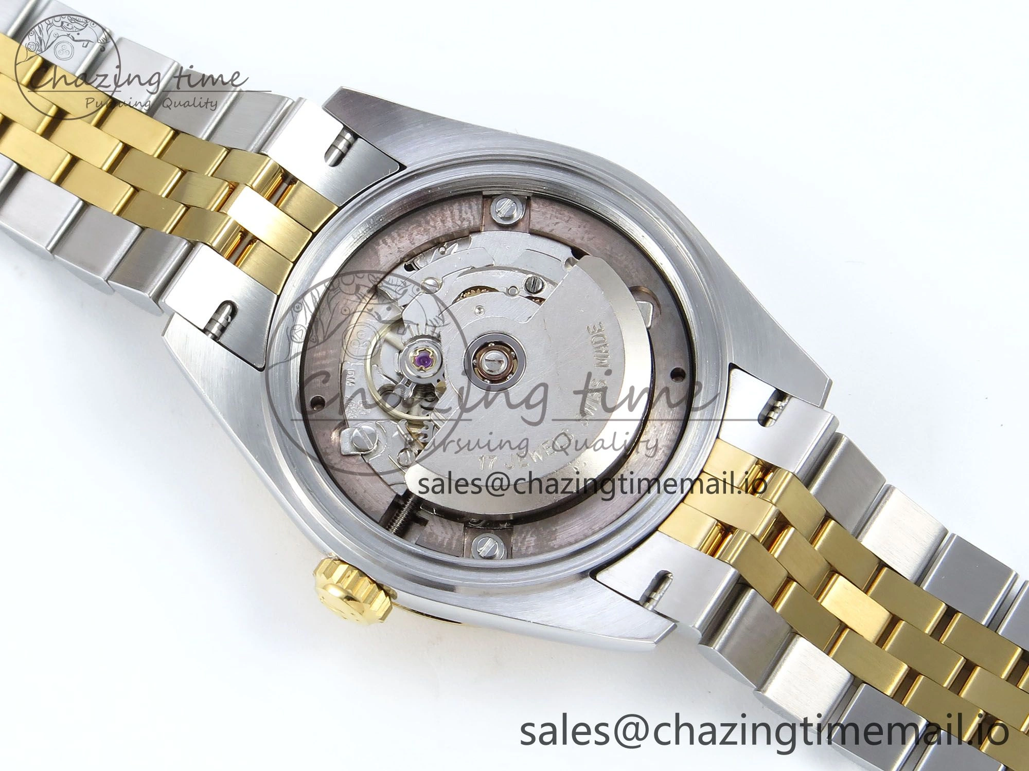 ZeroBulk DateJust 31 278273 ARF 1:1 Best Edition 904L Steel Gray Roman Diamonds Dial on SS YG Jubilee Bracelet ETA 564