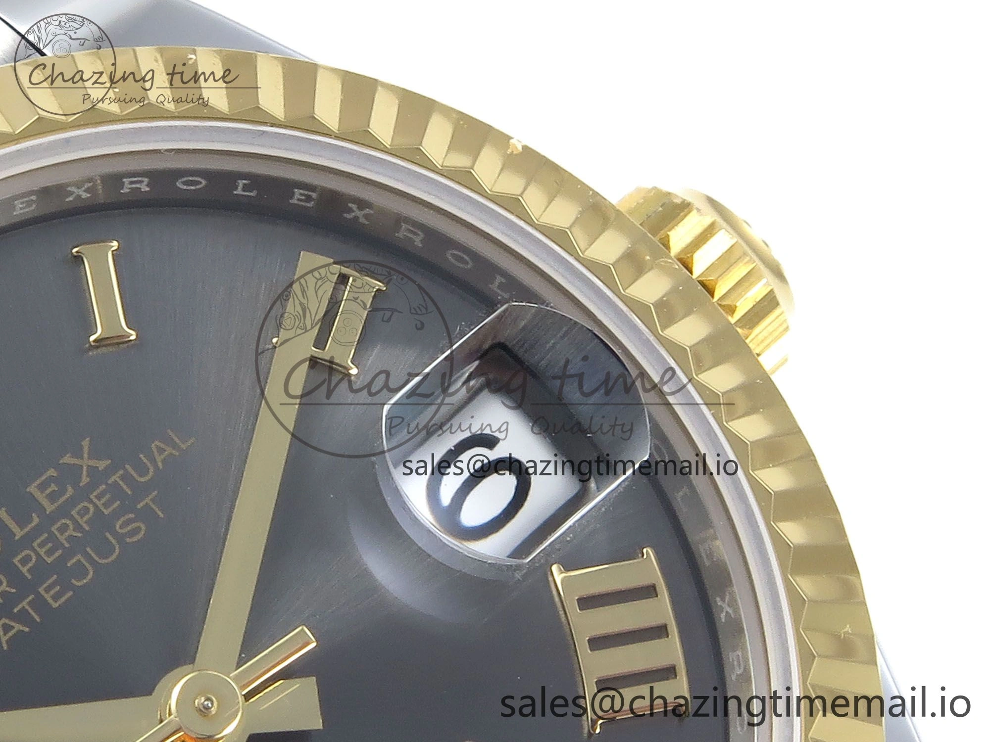 ZeroBulk DateJust 31 278273 ARF 1:1 Best Edition 904L Steel Gray Roman Diamonds Dial on SS YG Jubilee Bracelet ETA 564