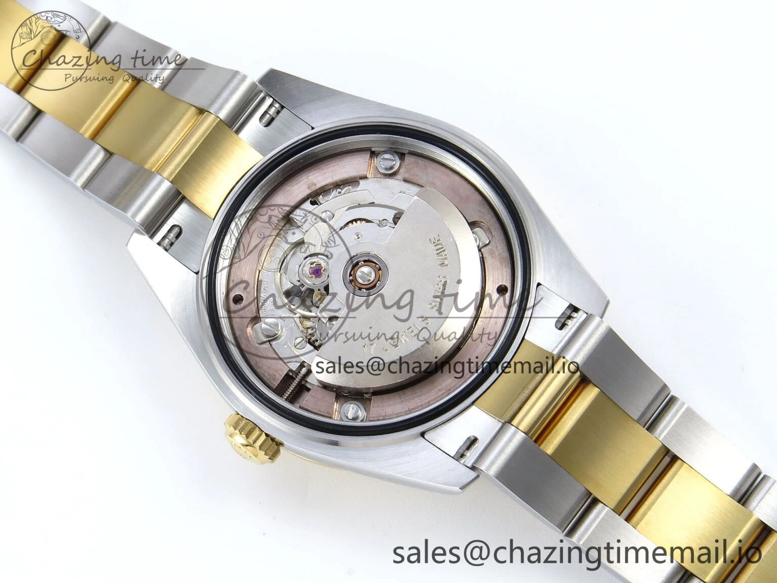 DateJust 31 278273 ARF 1:1 Best Edition 904L Steel Gray Roman Diamonds Dial on SS YG Oyster Bracelet ETA Functional 575