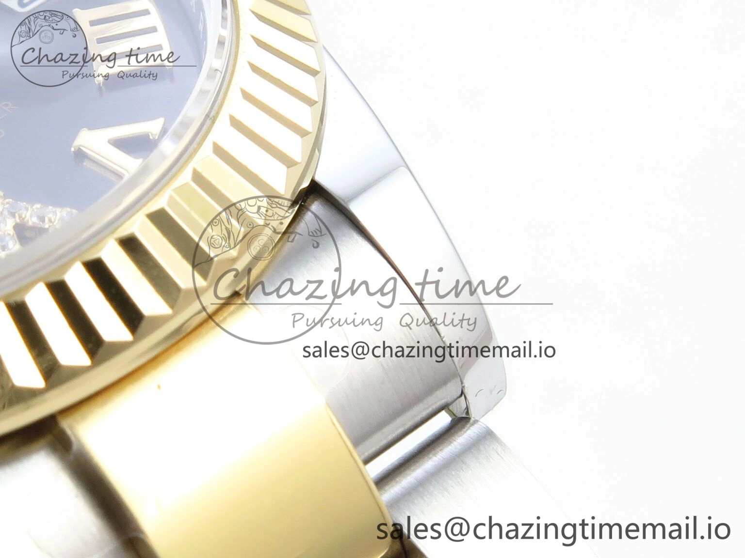 DateJust 31 278273 ARF 1:1 Best Edition 904L Steel Gray Roman Diamonds Dial on SS YG Oyster Bracelet ETA Functional 575