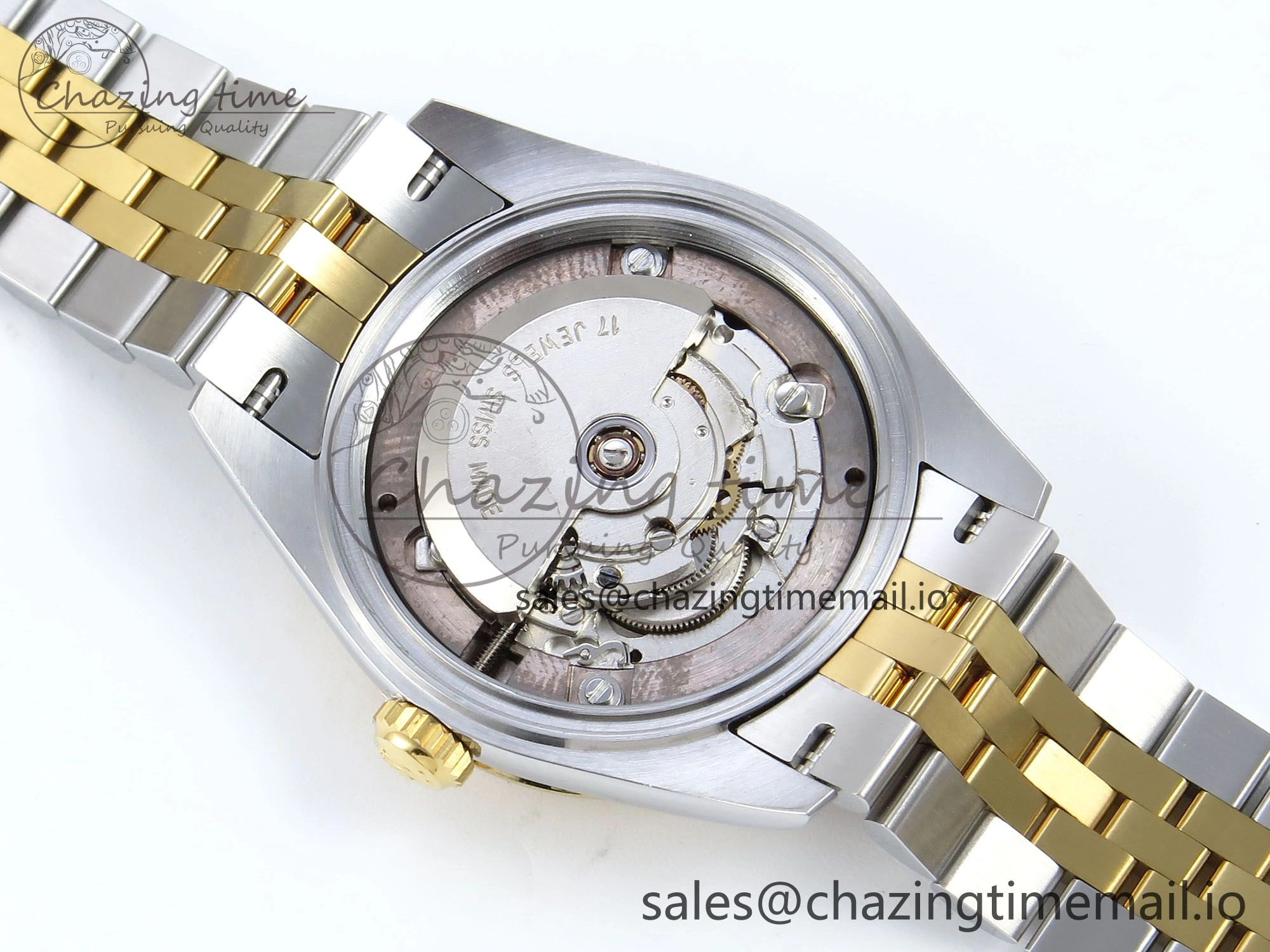 FastDry DateJust 31 278273 ARF 1:1 Best Edition 904L Steel Green Roman Diamonds Dial on SS YG Jubilee Bracelet ETA 572