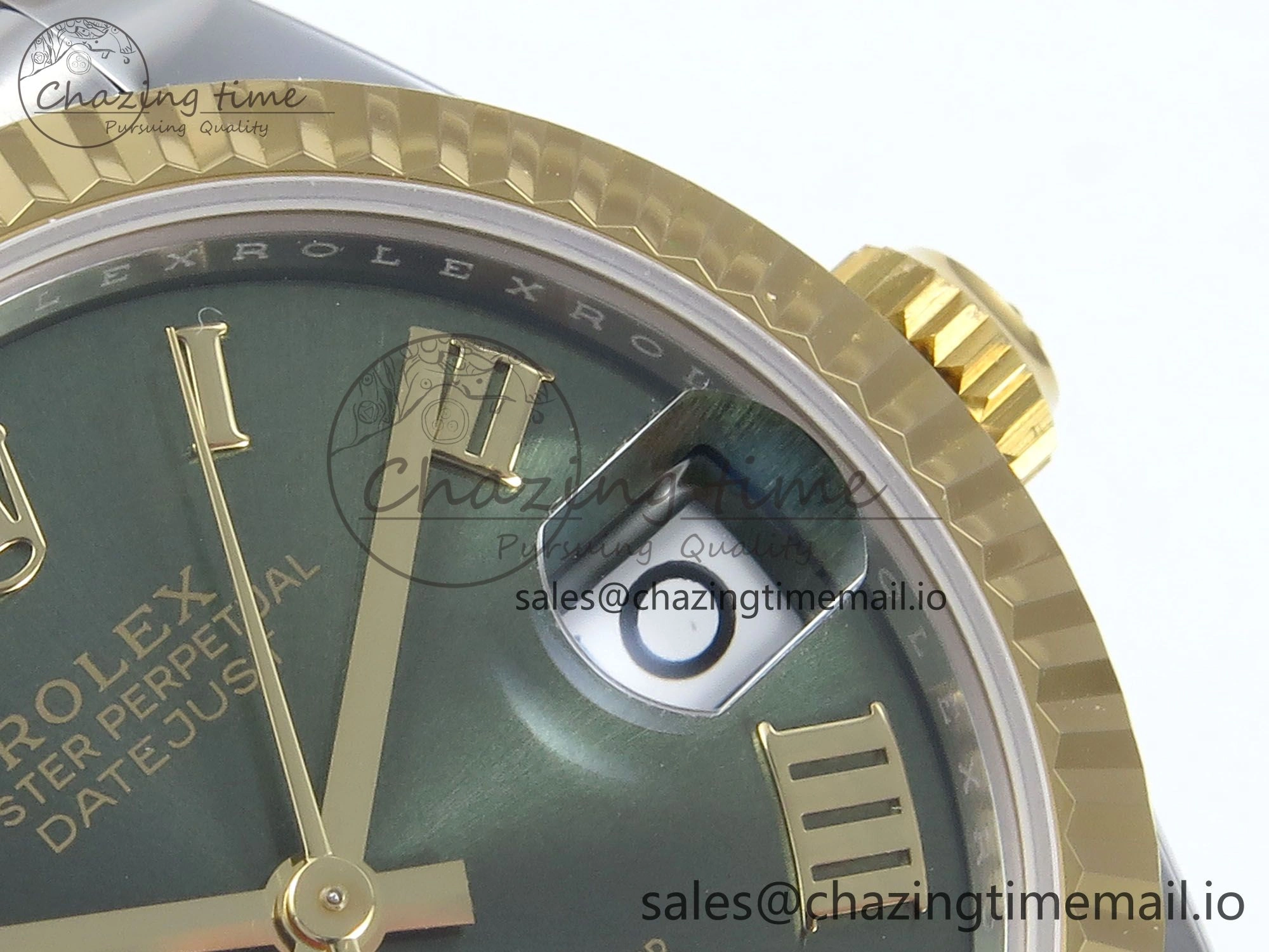FastDry DateJust 31 278273 ARF 1:1 Best Edition 904L Steel Green Roman Diamonds Dial on SS YG Jubilee Bracelet ETA 572
