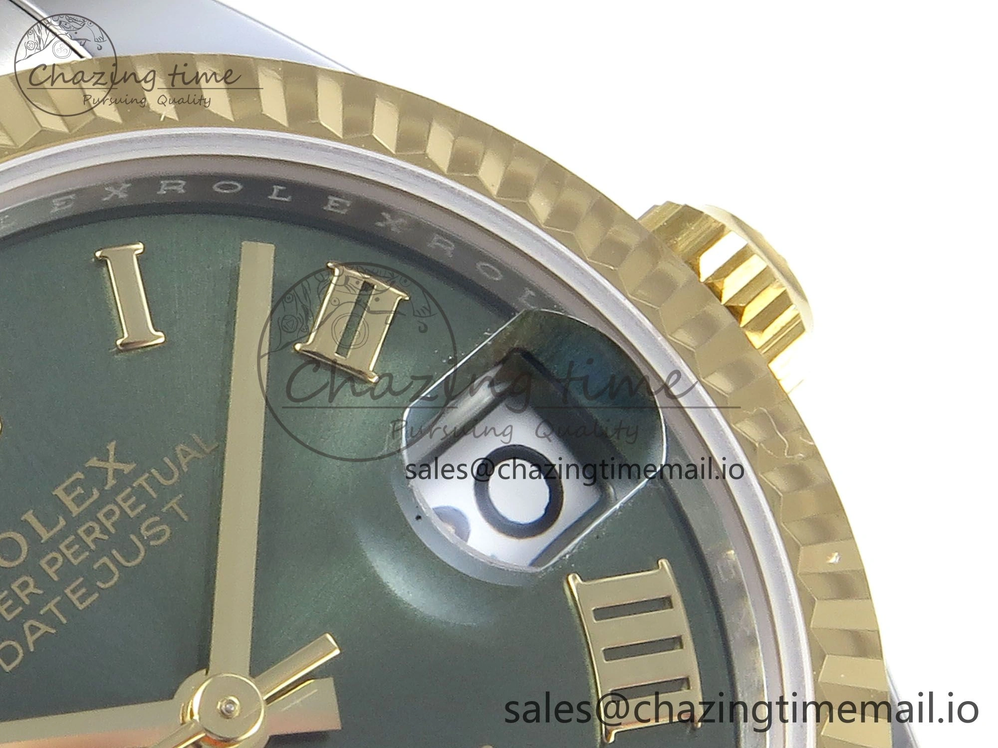 DateJust 31 278273 ARF 1:1 Best Edition 904L Steel Green Roman Diamonds Dial on SS YG Oyster Bracelet ETA Upgraded 582