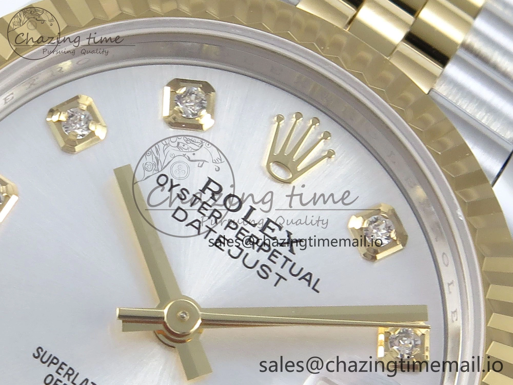 Durable DateJust 31 278273 ARF 1:1 Best Edition 904L Steel Silver Diamonds Dial on SS YG Jubilee Bracelet ETA 571