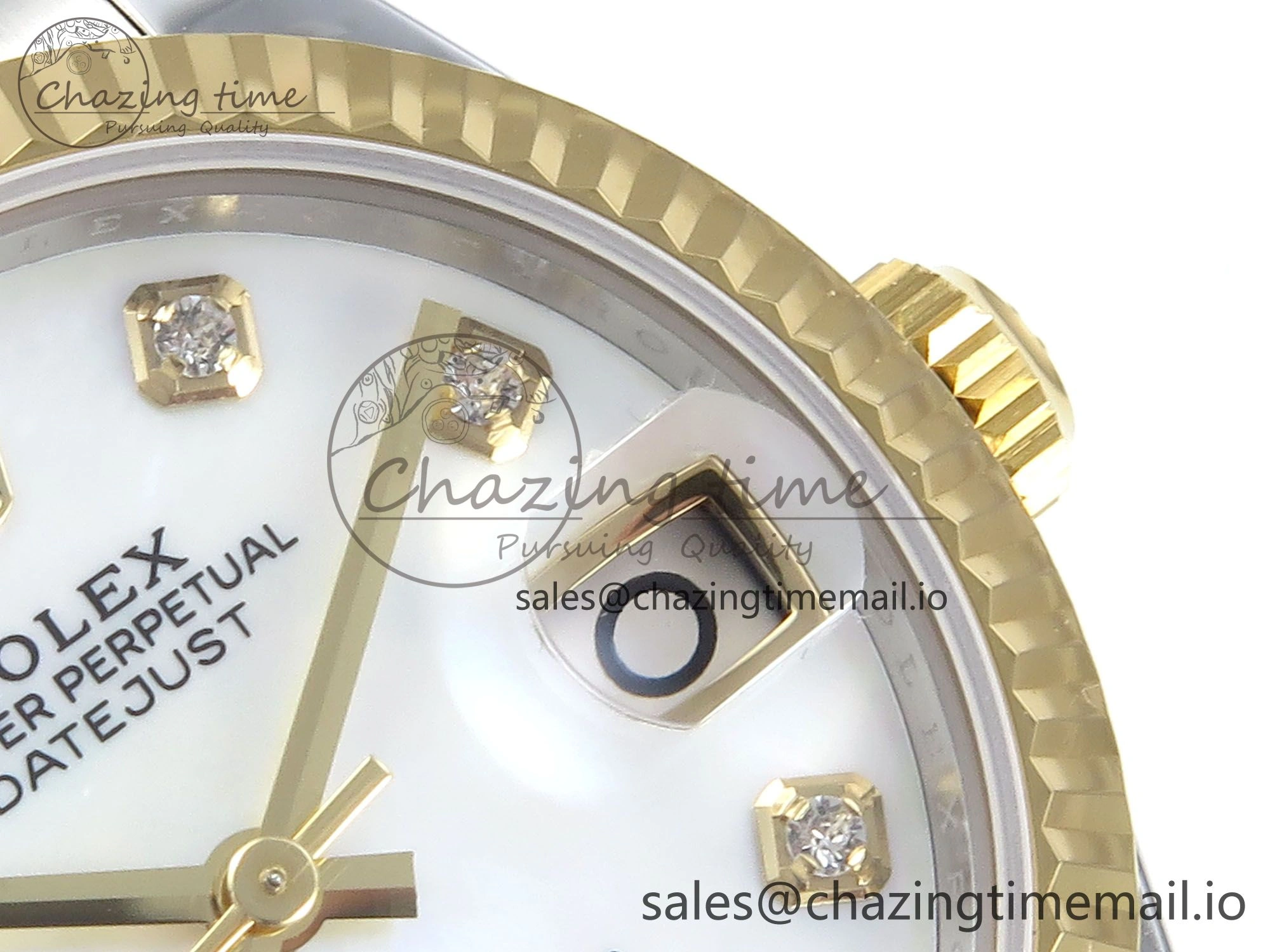 Trendy DateJust 31 278273 ARF 1:1 Best Edition 904L Steel White MOP Dial on SS YG Oyster Bracelet ETA 583