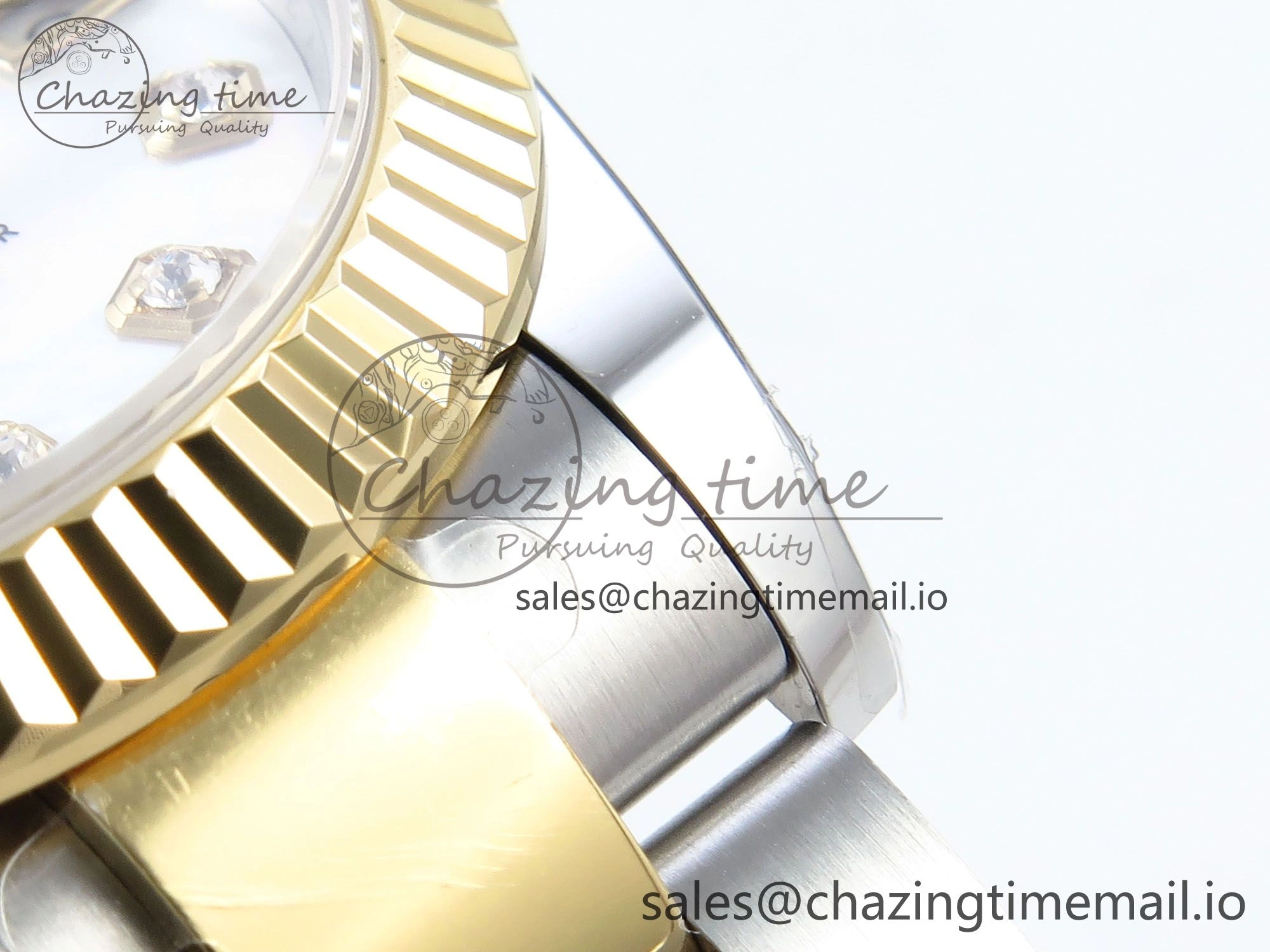 Trendy DateJust 31 278273 ARF 1:1 Best Edition 904L Steel White MOP Dial on SS YG Oyster Bracelet ETA 583