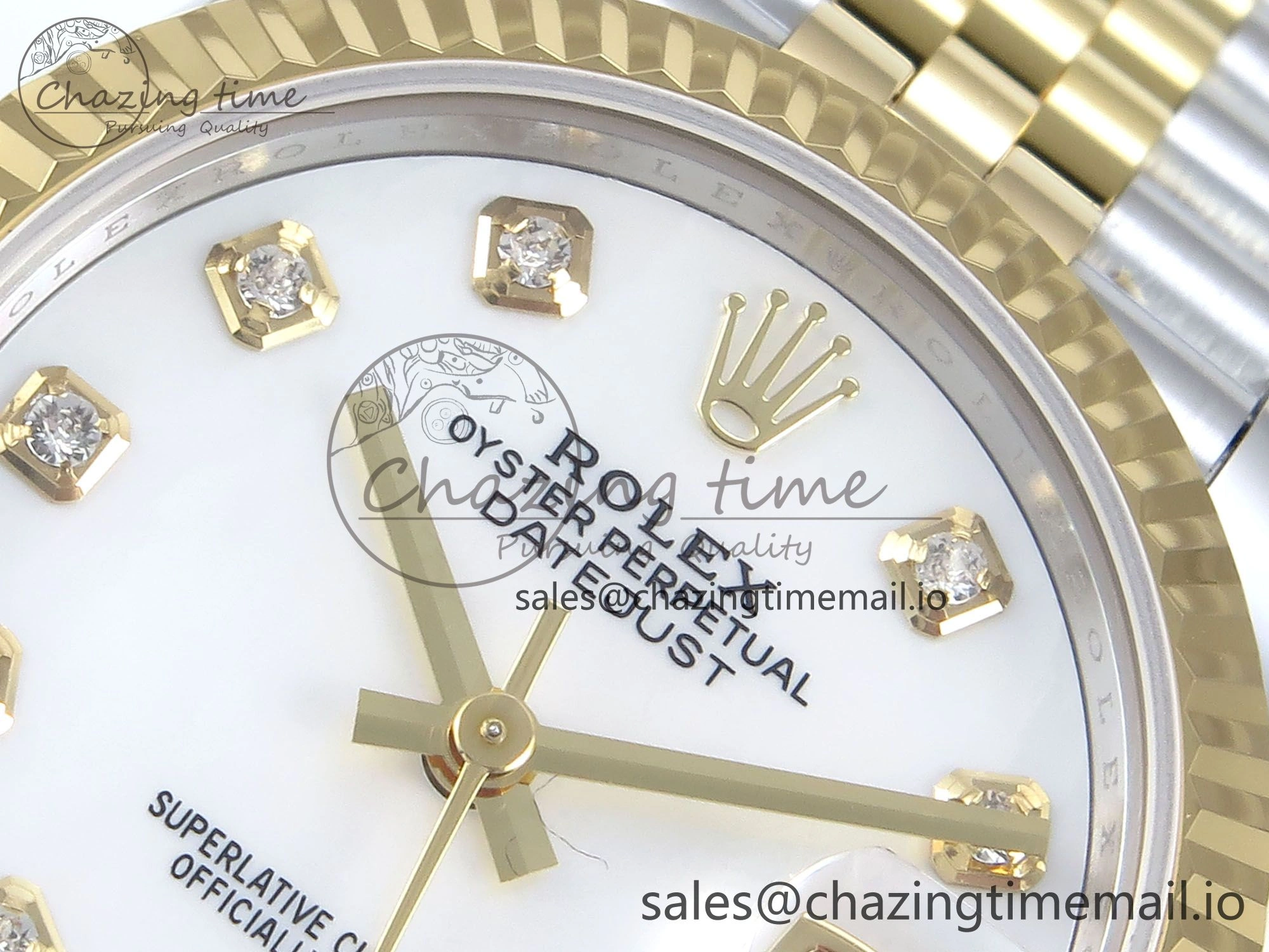 DateJust 31 278273 ARF 1:1 Best Edition 904L Steel White MOP Diamonds Dial on SS YG Jubilee Bracelet ETA UrbanStyle 574