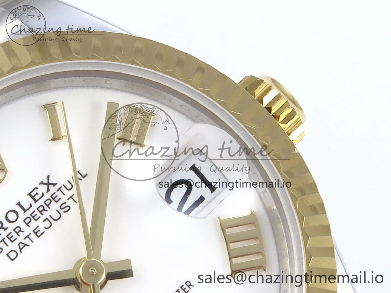 Lightweight DateJust 31 278273 ARF 1:1 Best Edition 904L Steel White Roman Dial on SS YG Jubilee Bracelet ETA 568