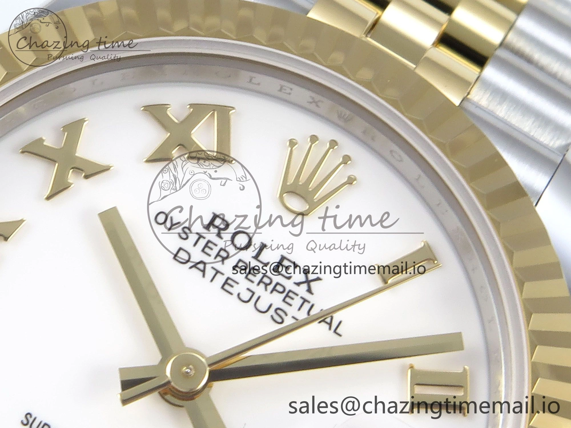 Lightweight DateJust 31 278273 ARF 1:1 Best Edition 904L Steel White Roman Dial on SS YG Jubilee Bracelet ETA 568