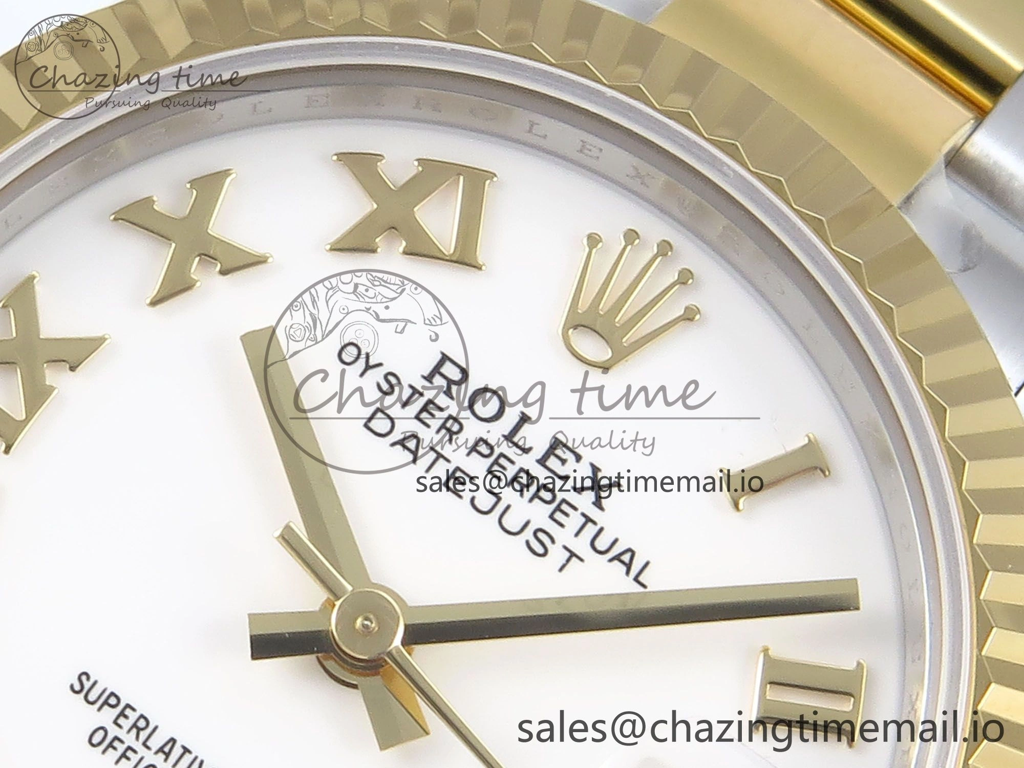DateJust 31 278273 ARF 1:1 Best Edition 904L Steel White Roman Dial on SS YG Oyster Bracelet ETA Contemporary 578