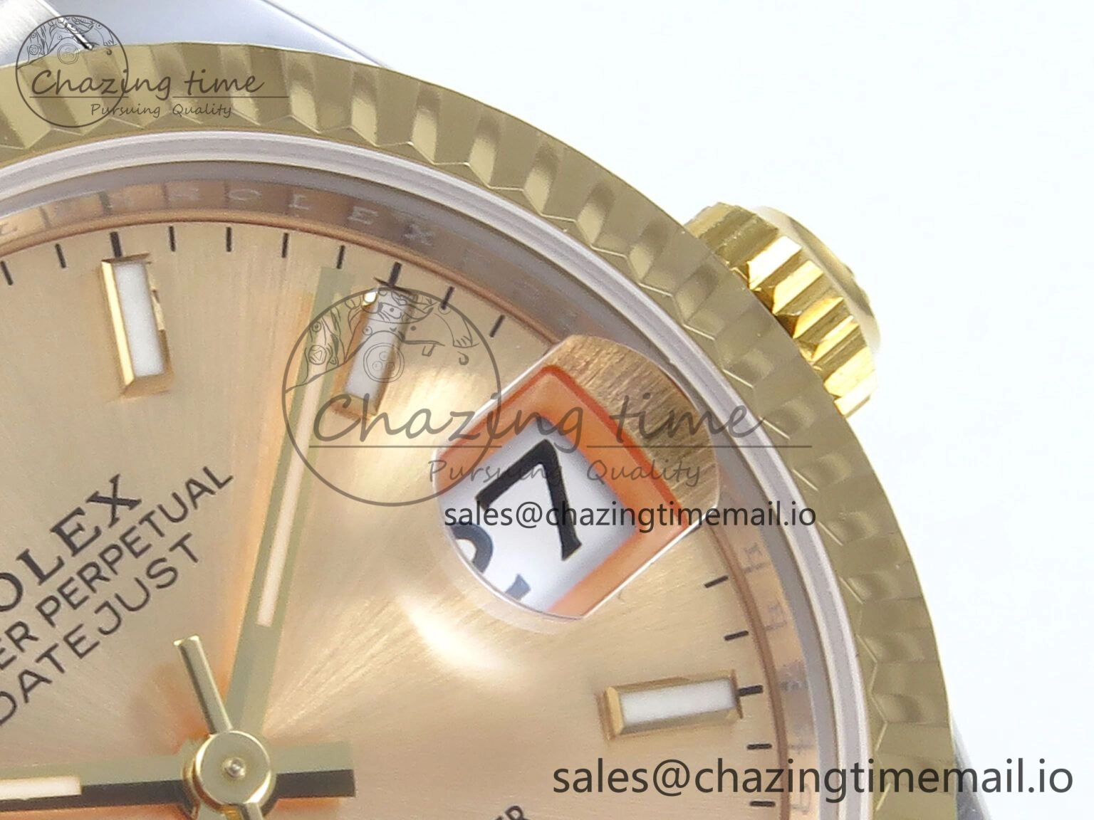 DateJust 31 278273 ARF 1:1 Best Edition 904L Steel YG Dial Stick Marker on SS YG Jubilee Bracelet ETA Upgraded 573