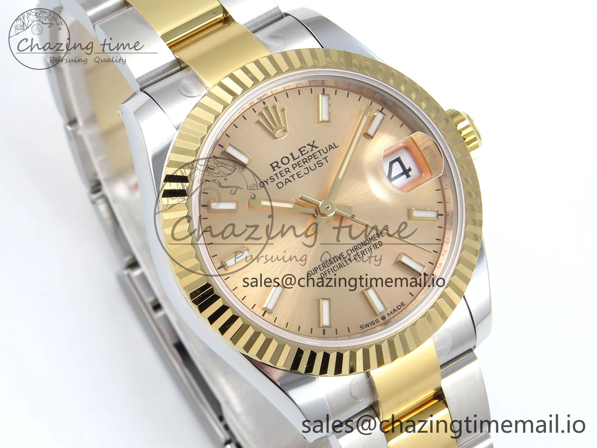 DateJust 31 278273 ARF 1:1 Best Edition 904L Steel YG Dial Stick Marker on SS YG Oyster Bracelet ETA FashionForward 584