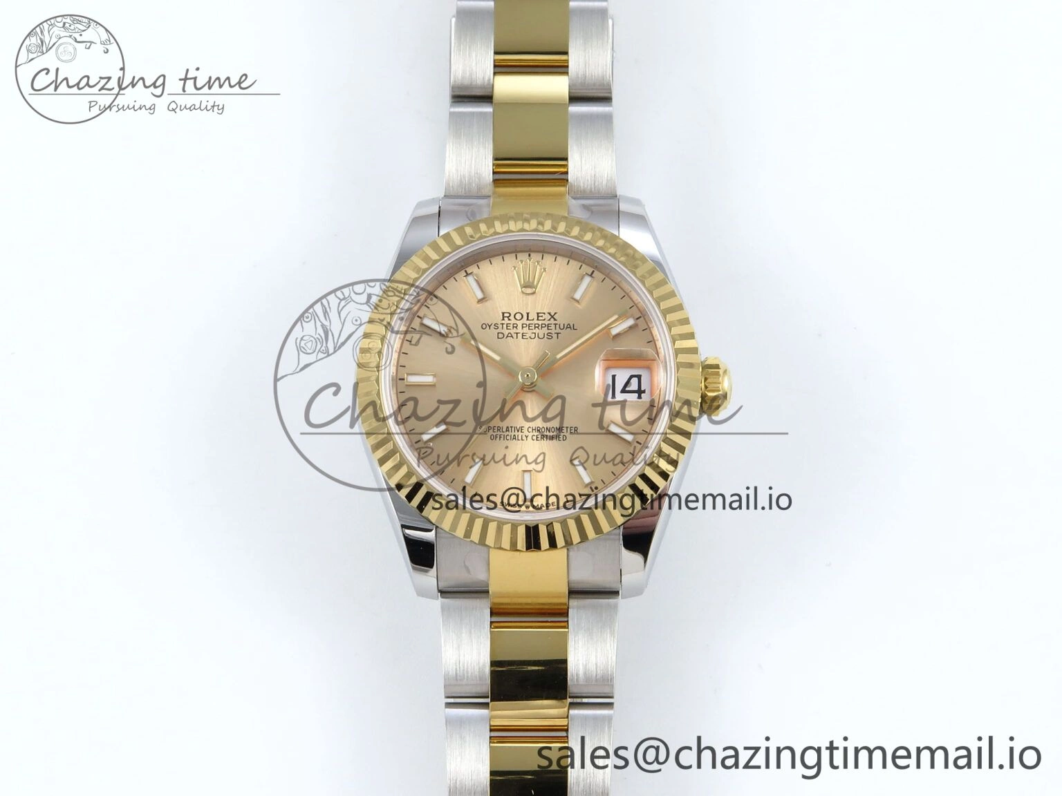 DateJust 31 278273 ARF 1:1 Best Edition 904L Steel YG Dial Stick Marker on SS YG Oyster Bracelet ETA FashionForward 584