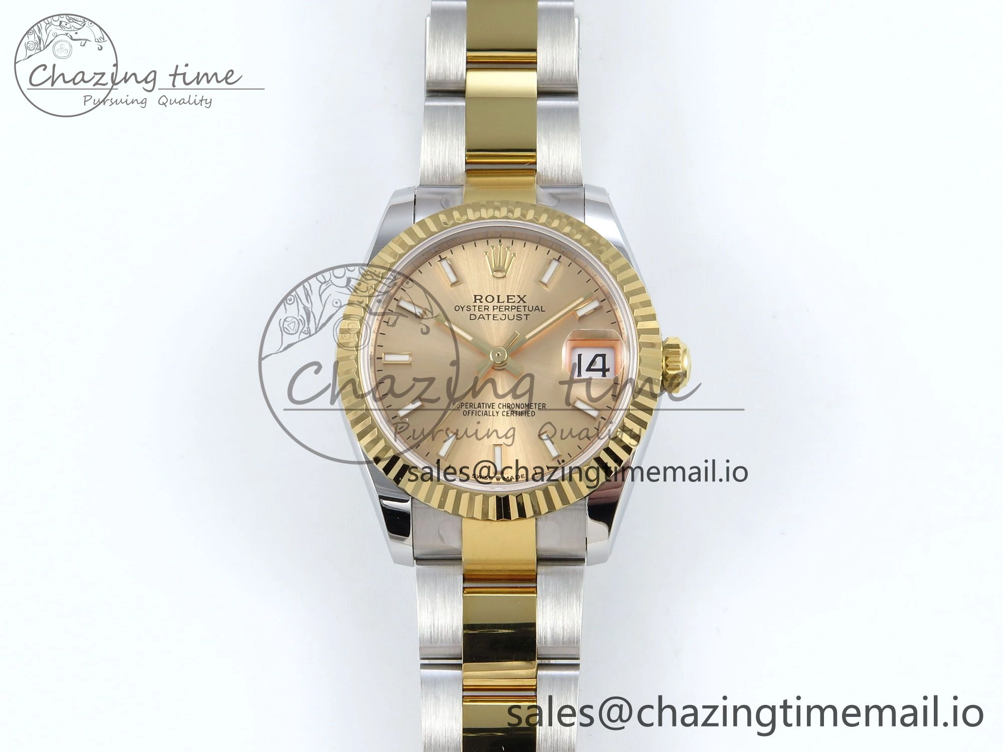 DateJust 31 278273 ARF 1:1 Best Edition 904L Steel YG Dial Stick Marker on SS YG Oyster Bracelet ETA FashionForward 584