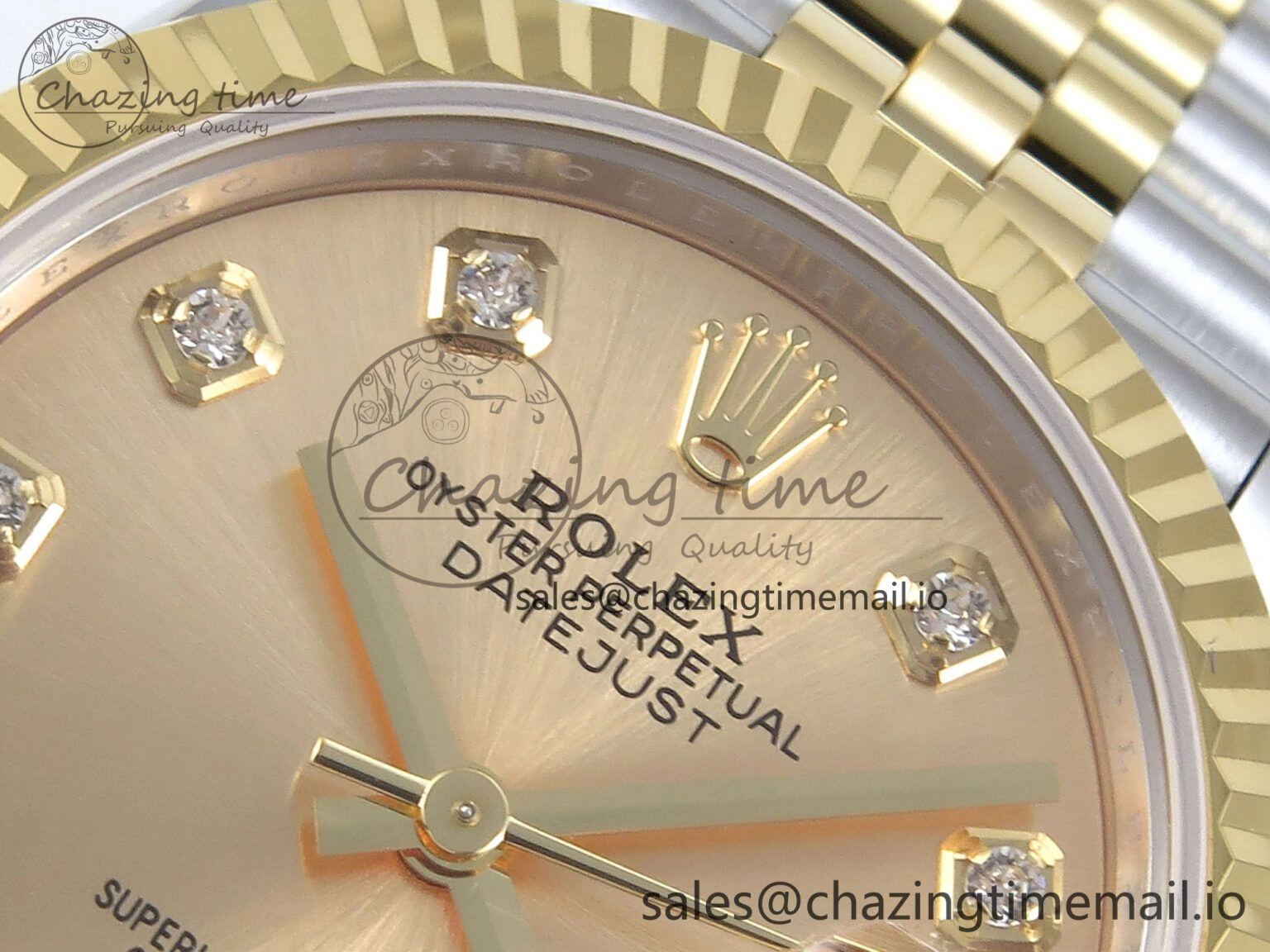 Sporty DateJust 31 278273 ARF 1:1 Best Edition 904L Steel YG Diamonds Dial on SS YG Jubilee Bracelet ETA 567