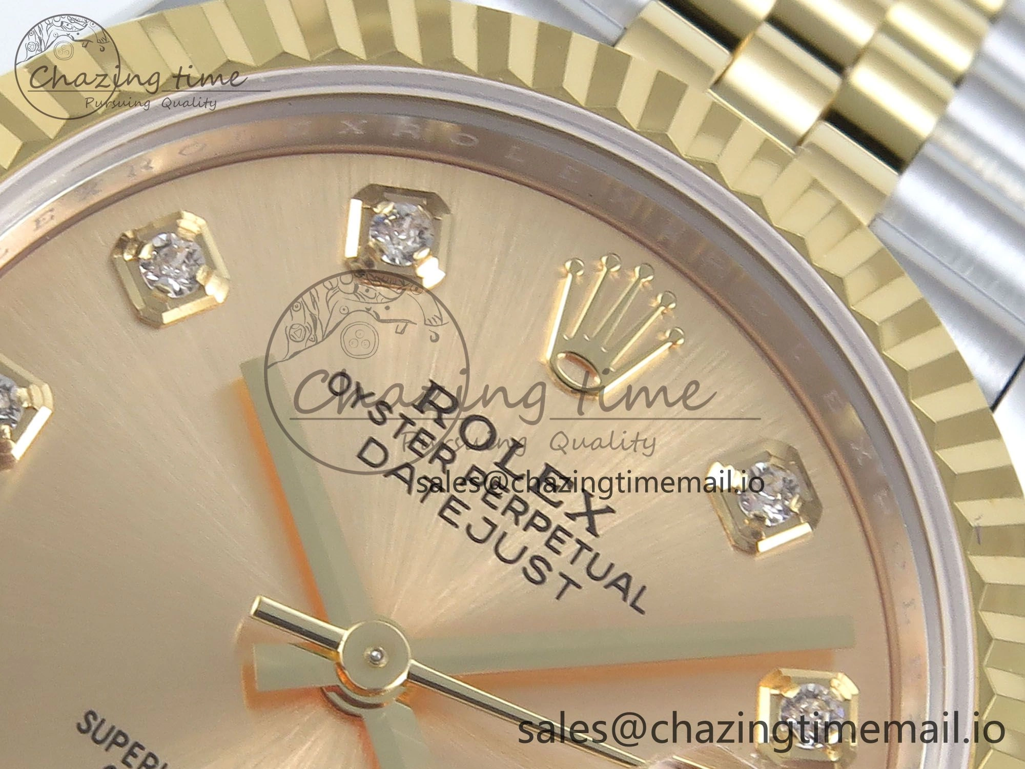 Sporty DateJust 31 278273 ARF 1:1 Best Edition 904L Steel YG Diamonds Dial on SS YG Jubilee Bracelet ETA 567