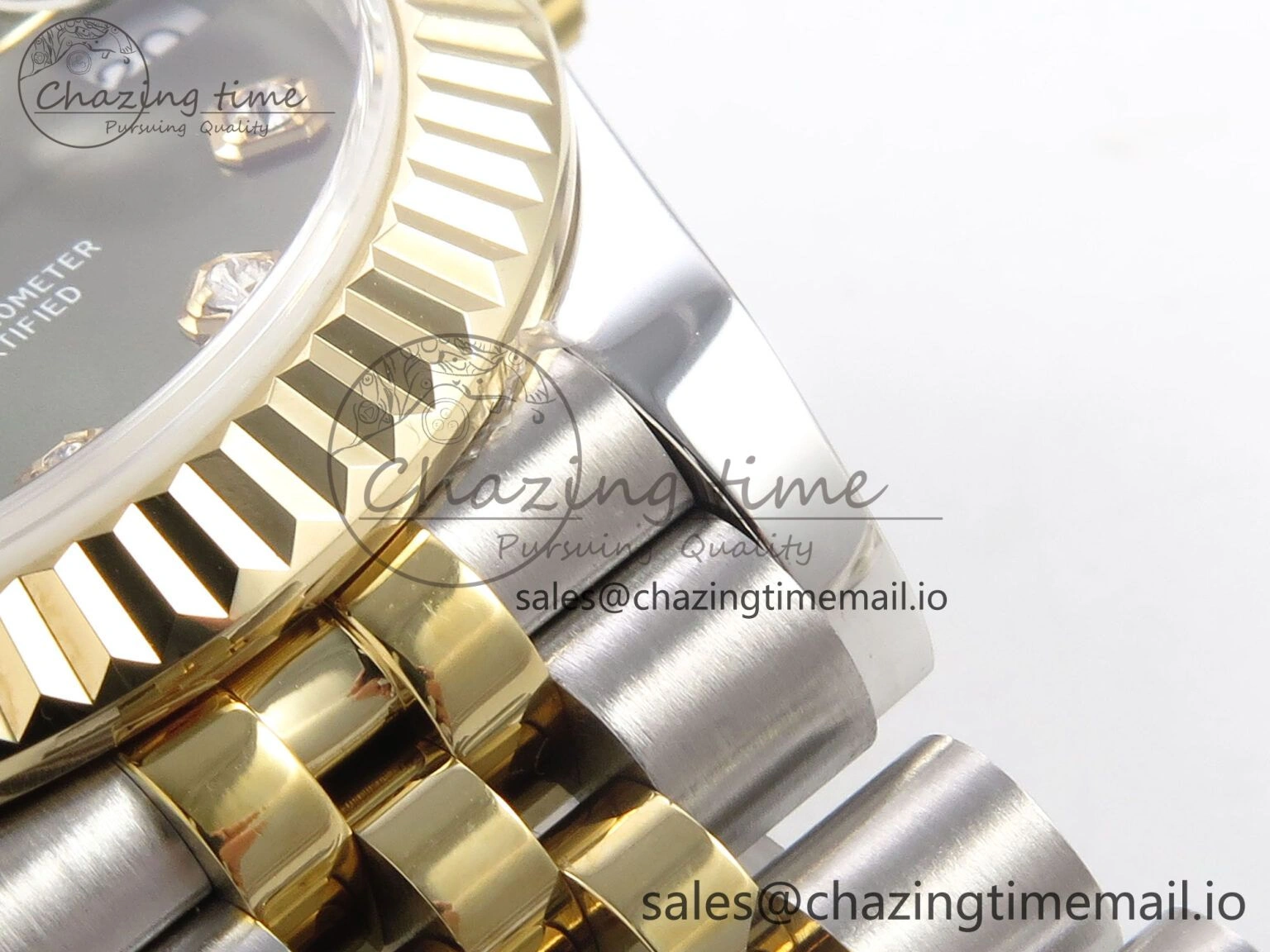 EasyCare DateJust 31 278273 SS YG GMF 1:1 Best Edition 904L Steel Green Diamonds Dial on Jubilee Bracelet A 1149