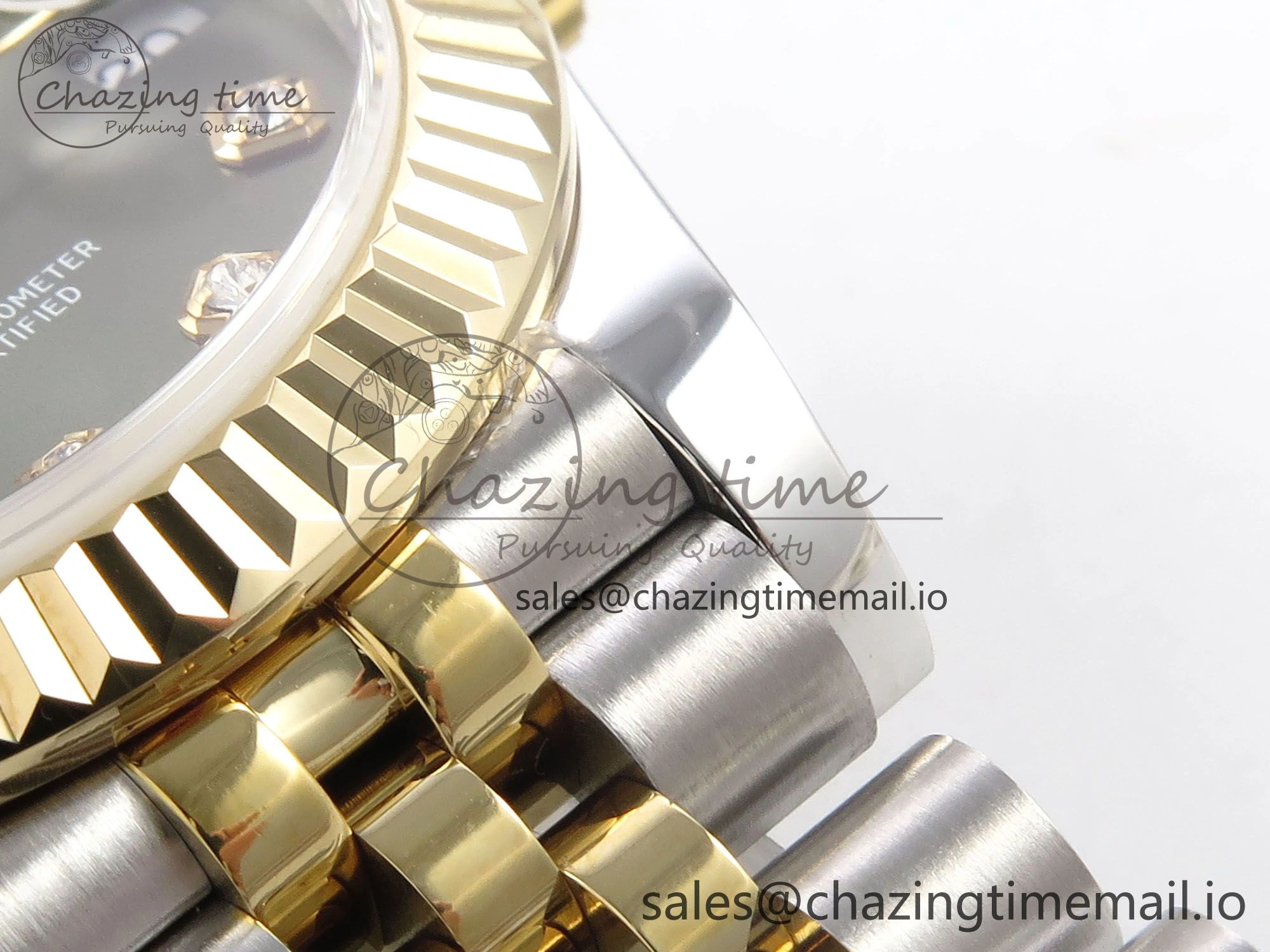 EasyCare DateJust 31 278273 SS YG GMF 1:1 Best Edition 904L Steel Green Diamonds Dial on Jubilee Bracelet A 1149