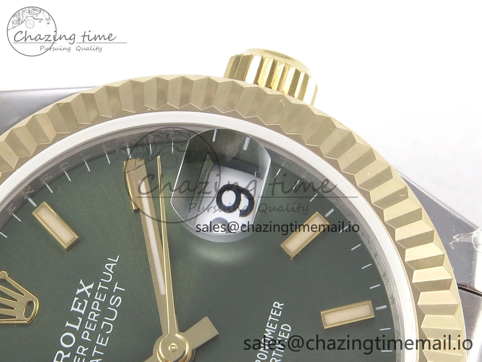 SunProtective DateJust 31 278273 SS YG GMF 1:1 Best Edition 904L Steel Green Stick Dial on Jubilee Bracelet A 1152