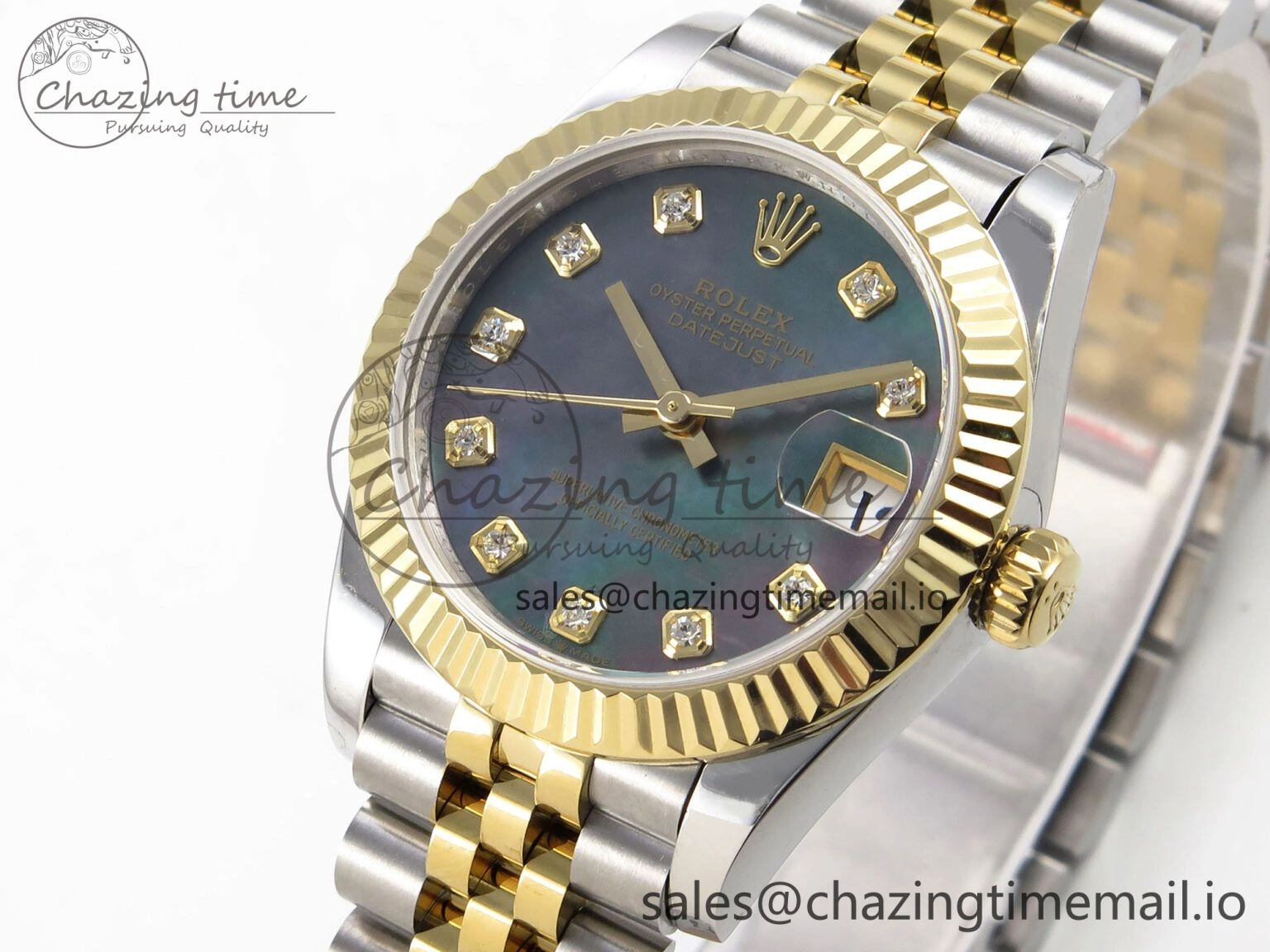 DateJust 31 278273 SS YG GMF 1:1 Best Edition 904L Steel Meteorite Diamonds Dial on Jubilee Bracelet A Stylish 1153