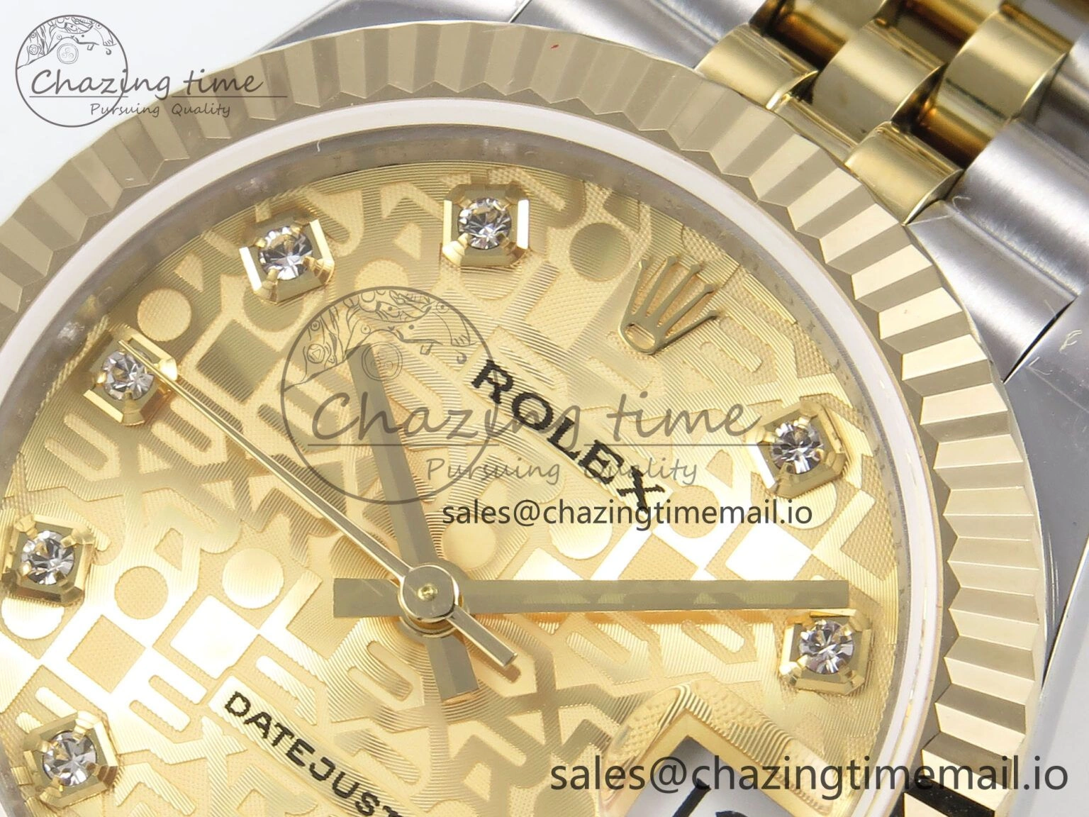 DateJust 31 278273 SS YG GMF 1:1 Best Edition 904L Steel Rolxx YG Diamonds Dial on Jubilee Bracelet A TravelReady 1150