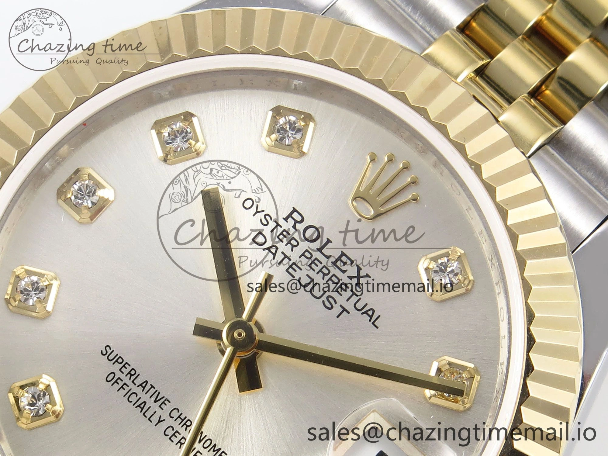 NewStyle DateJust 31 278273 SS YG GMF 1:1 Best Edition 904L Steel Silver Diamonds Dial on Jubilee Bracelet A 1151