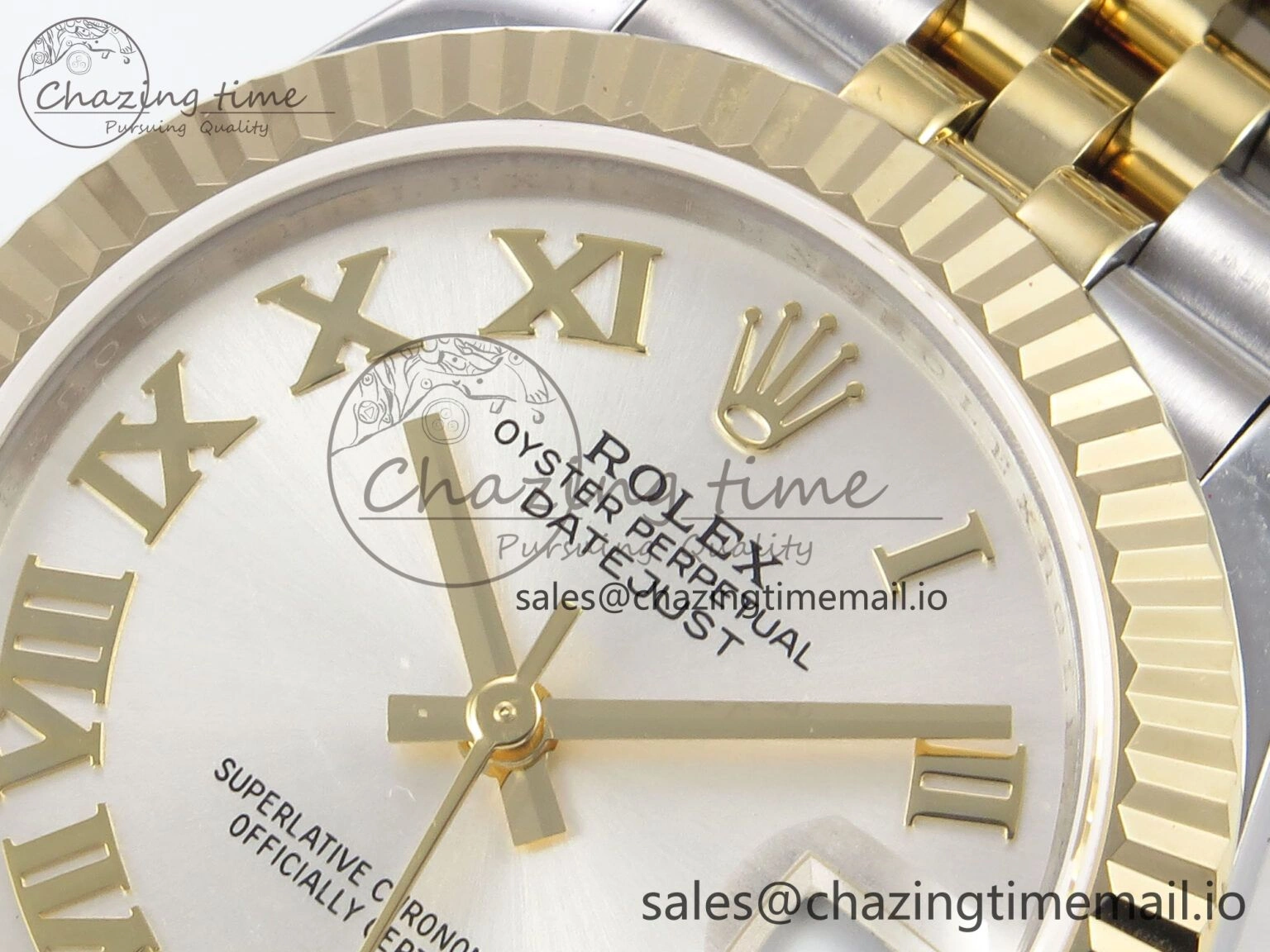 QuickDry DateJust 31 278273 SS YG GMF 1:1 Best Edition 904L Steel Silver Roman Dial on Jubilee Bracelet A 1155