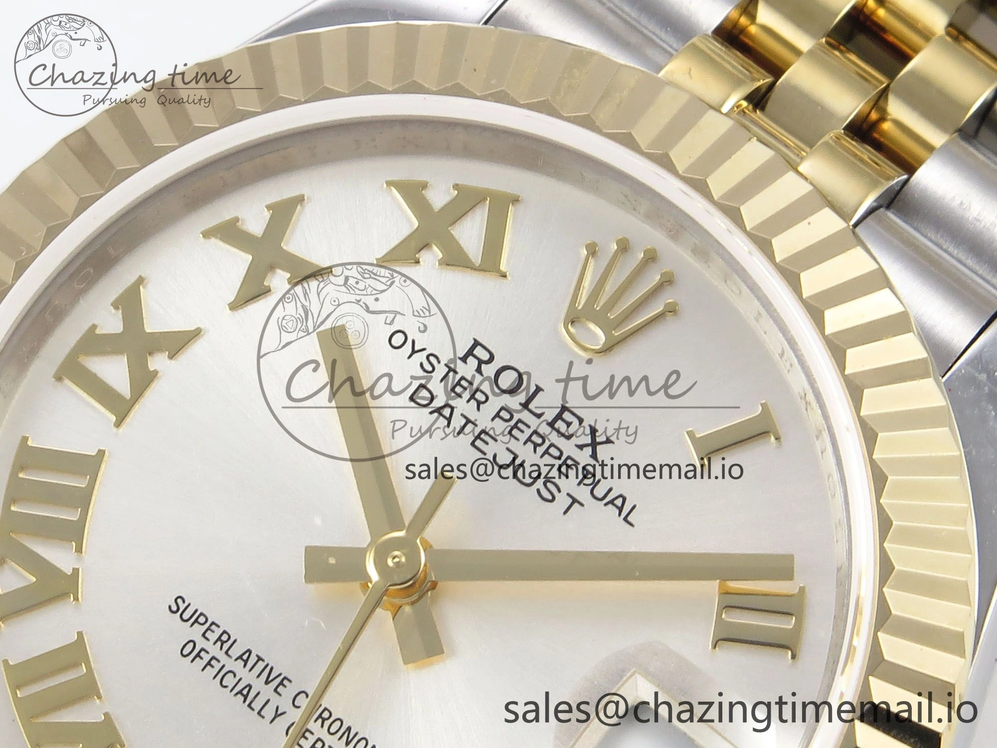 QuickDry DateJust 31 278273 SS YG GMF 1:1 Best Edition 904L Steel Silver Roman Dial on Jubilee Bracelet A 1155