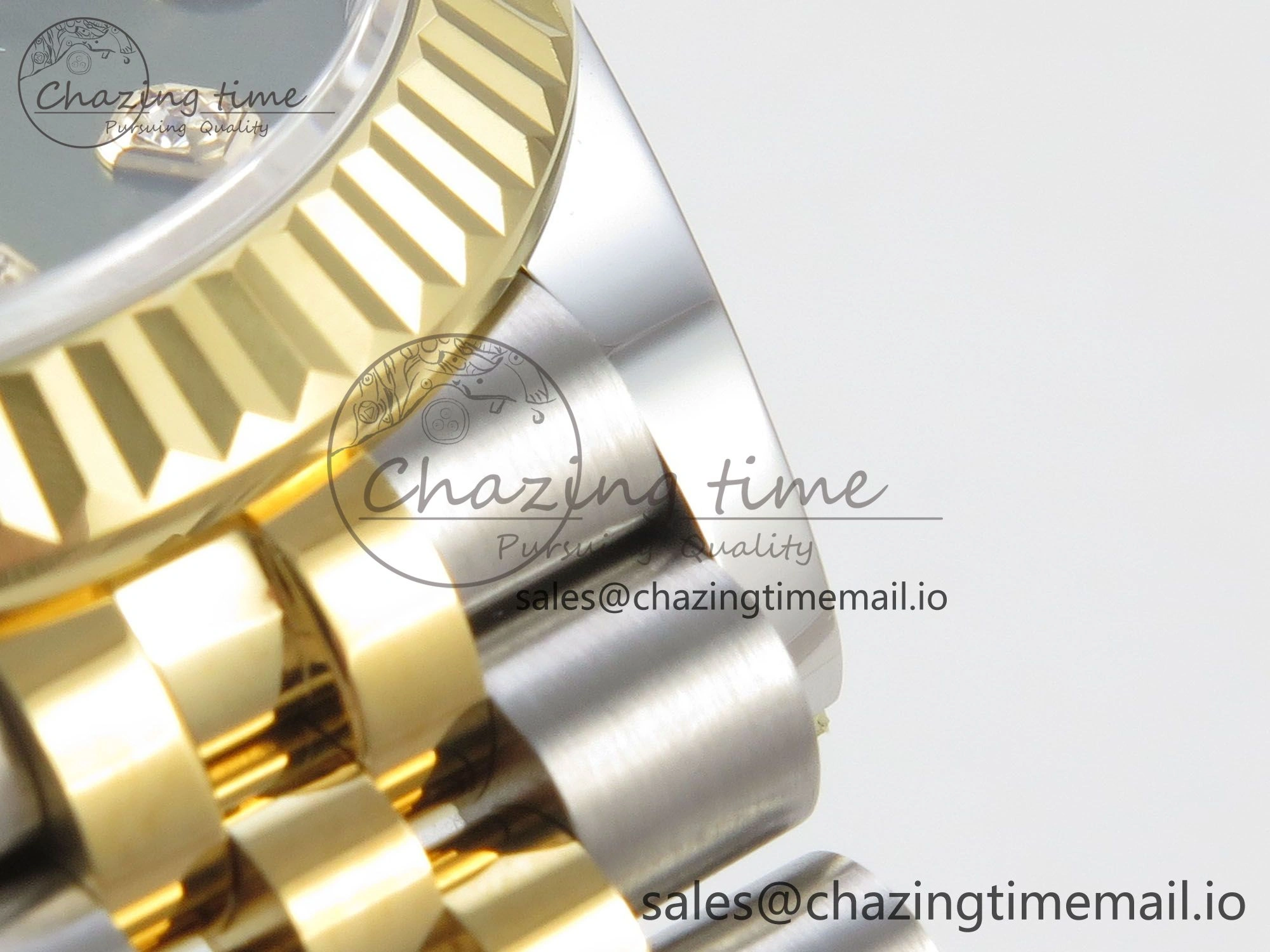 Minimalist DateJust 31 278273 THBF 1:1 Best Edition 904L Steel Green Diamonds Dial Diamonds Bezel on SS YG Jubilee Bracelet HZ Cal. 9