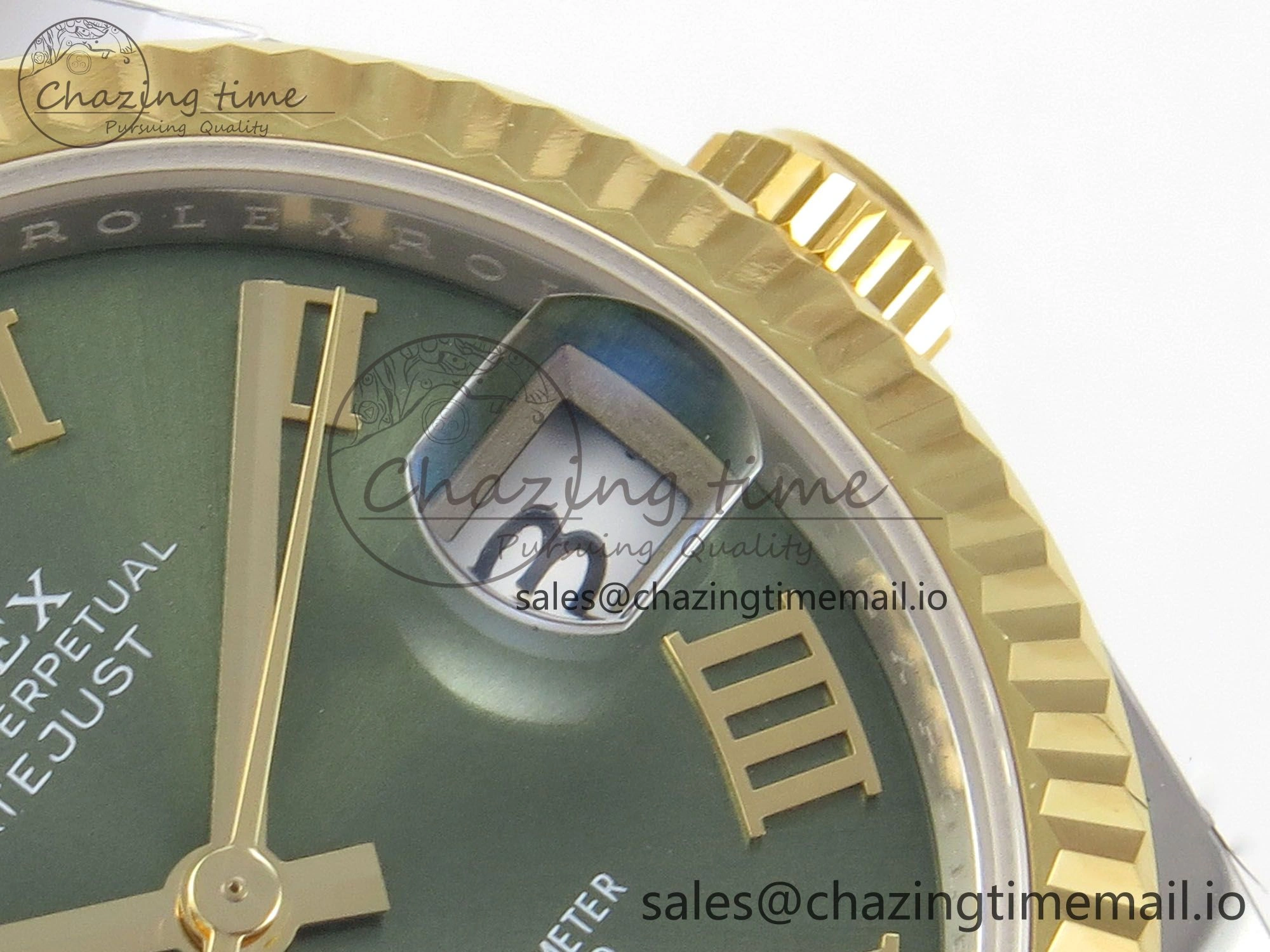 Classic DateJust 31 278273 THBF 1:1 Best Edition 904L Steel Green Roman Dial Fluted Bezel on SS YG Jubilee Bracelet HZ Cal. 16