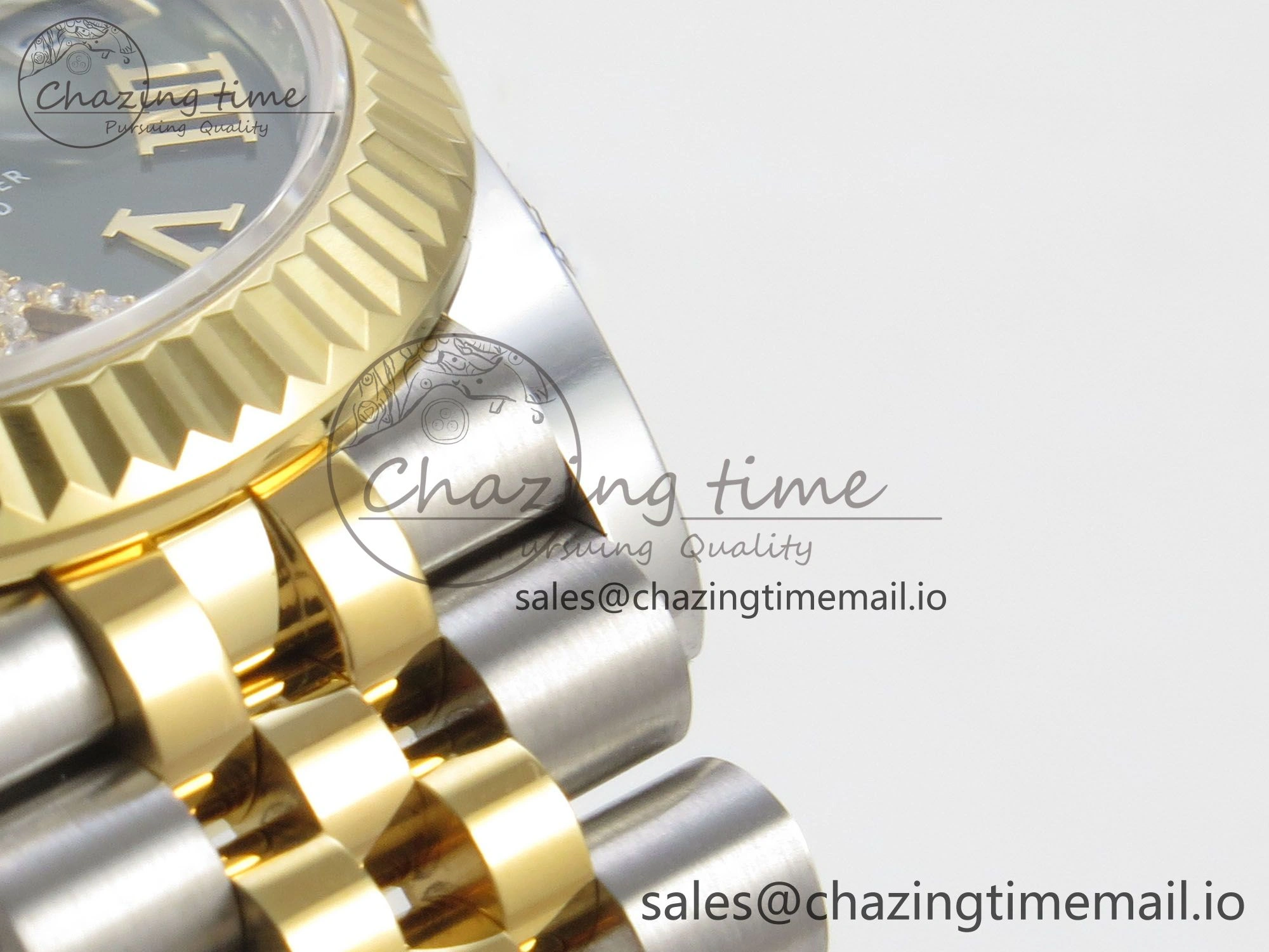 Classic DateJust 31 278273 THBF 1:1 Best Edition 904L Steel Green Roman Dial Fluted Bezel on SS YG Jubilee Bracelet HZ Cal. 16