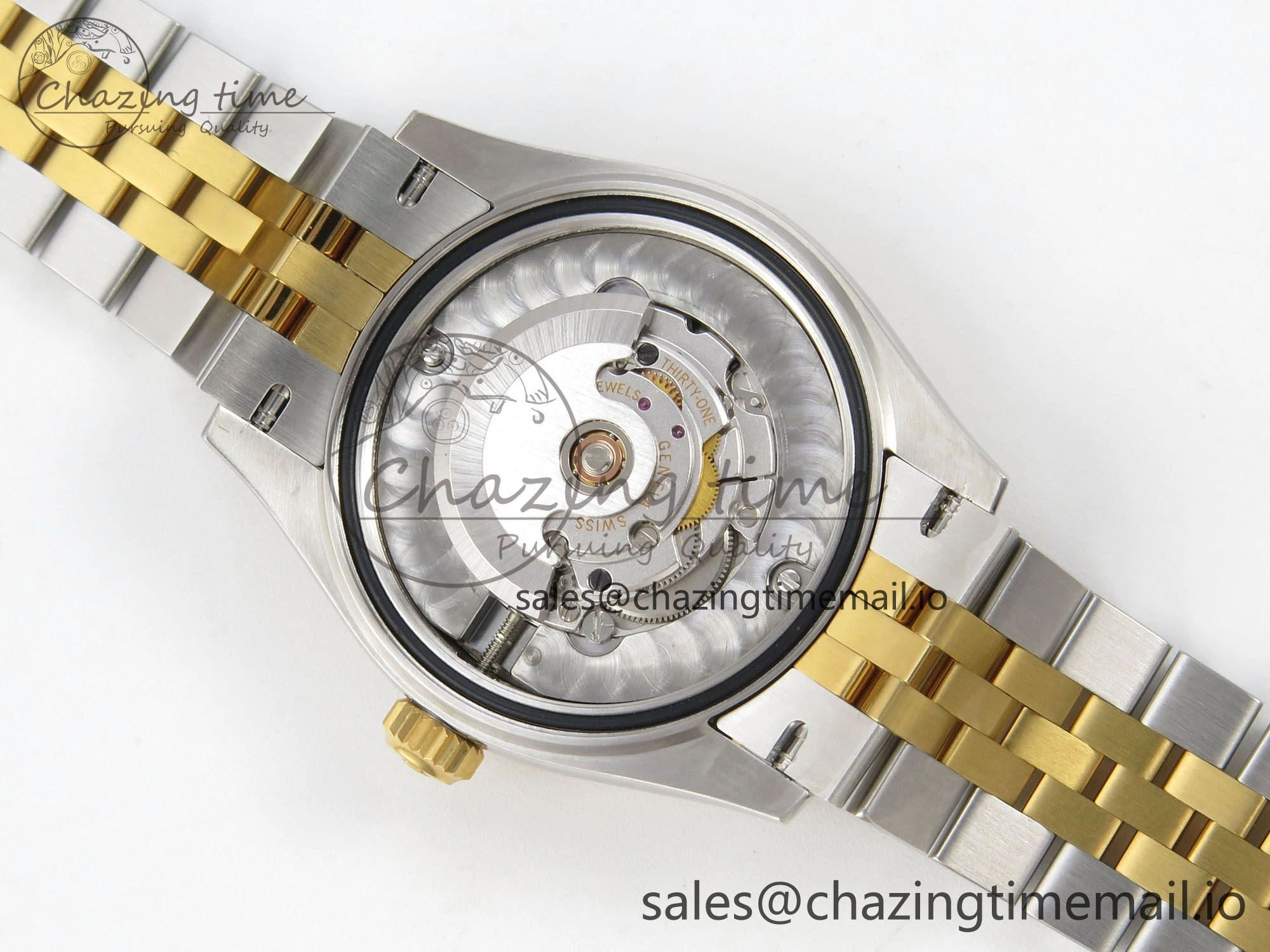 Classic DateJust 31 278273 THBF 1:1 Best Edition 904L Steel Green Roman Dial Fluted Bezel on SS YG Jubilee Bracelet HZ Cal. 16