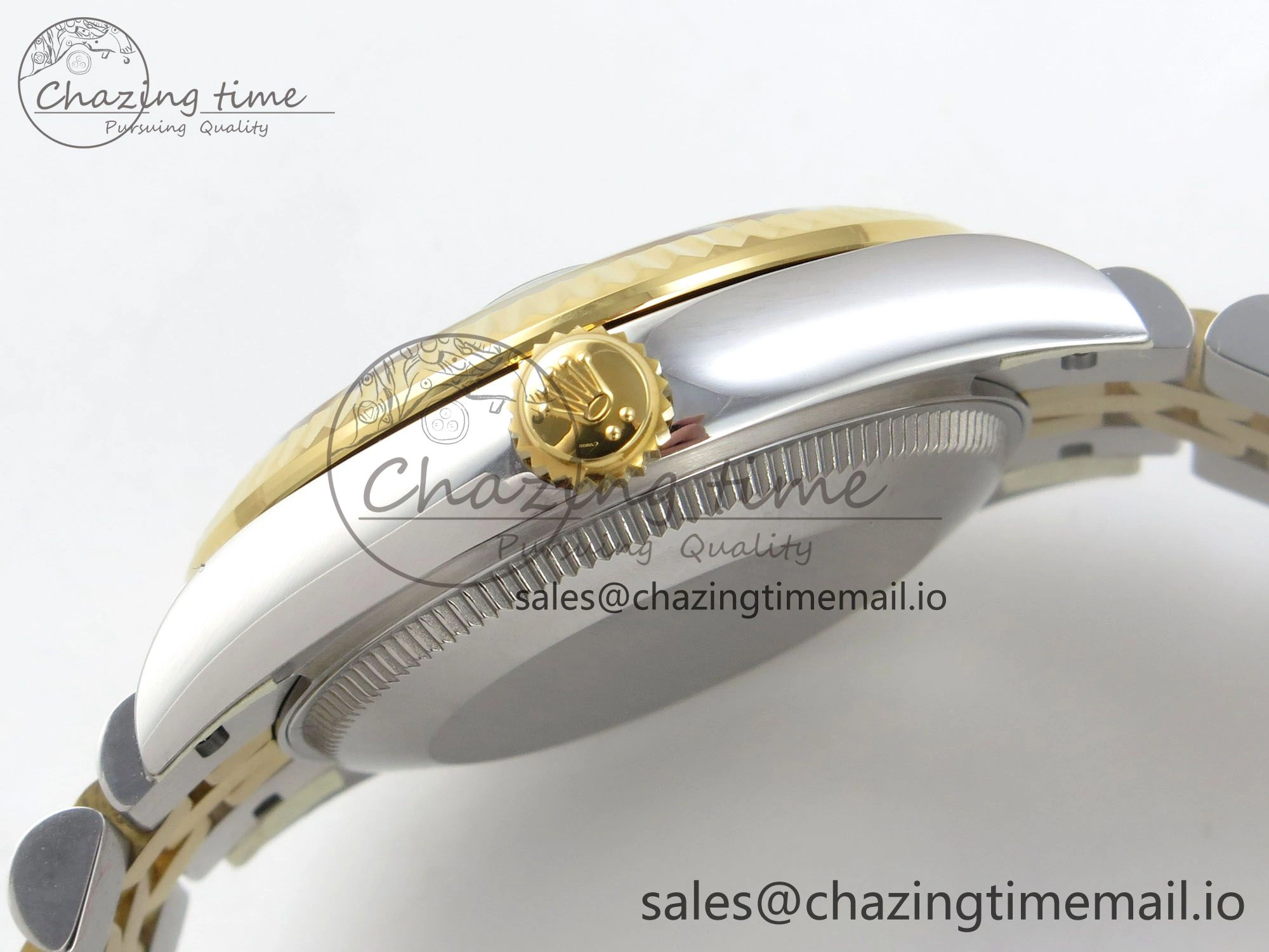 TechFriendly DateJust 31 278273 THBF 1:1 Best Edition 904L Steel White Diamonds Dial on SS YG Jubilee Bracelet HZ Cal. 15