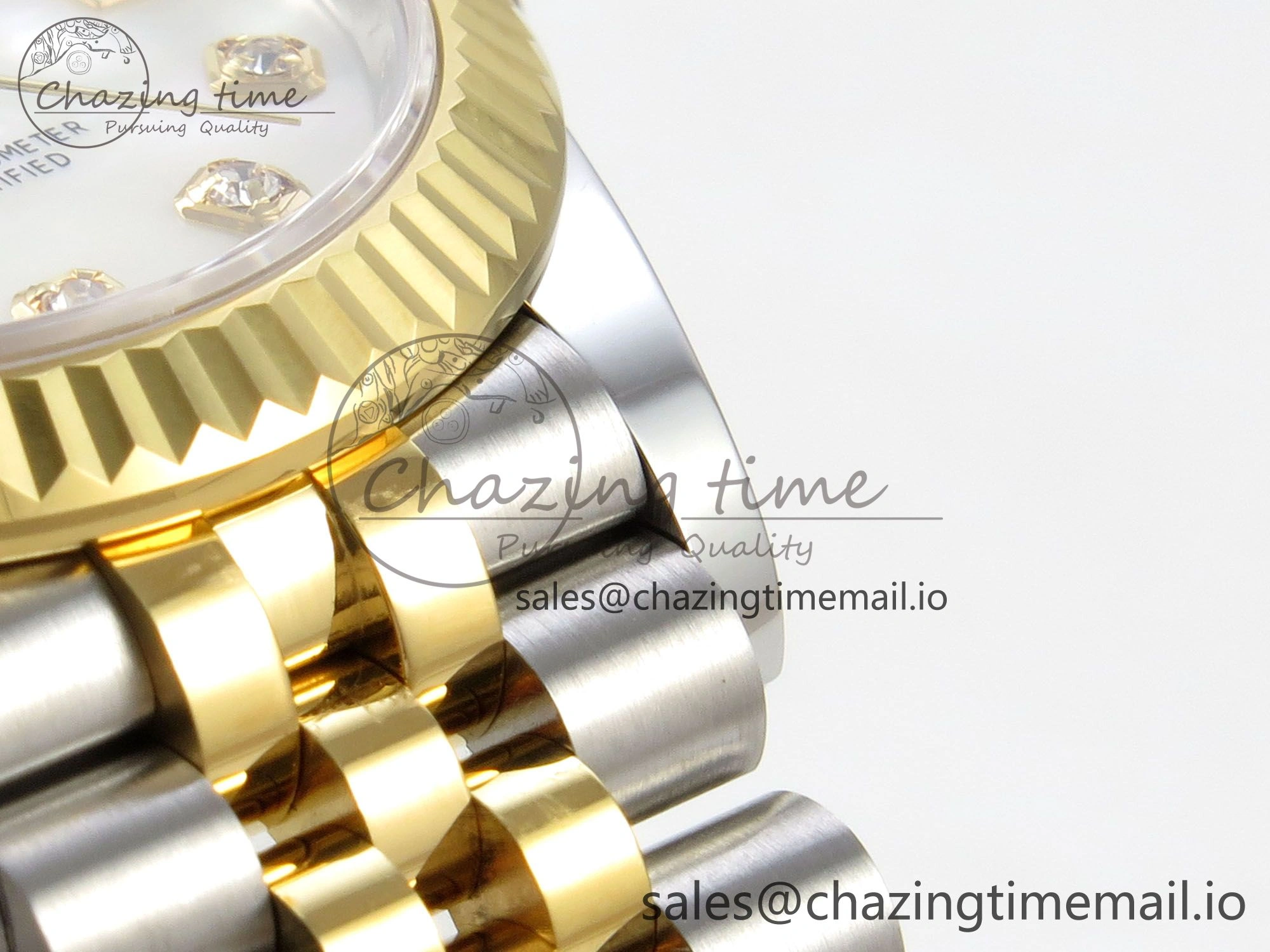 TechFriendly DateJust 31 278273 THBF 1:1 Best Edition 904L Steel White Diamonds Dial on SS YG Jubilee Bracelet HZ Cal. 15