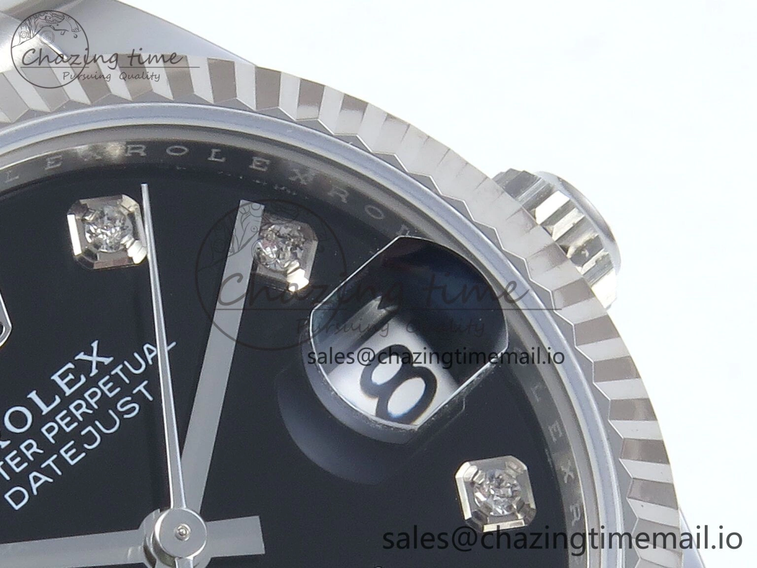 WellDesigned DateJust 31 278274 ARF 1:1 Best Edition 904L Steel Black Diamonds Dial on SS Jubilee Bracelet ETA 538