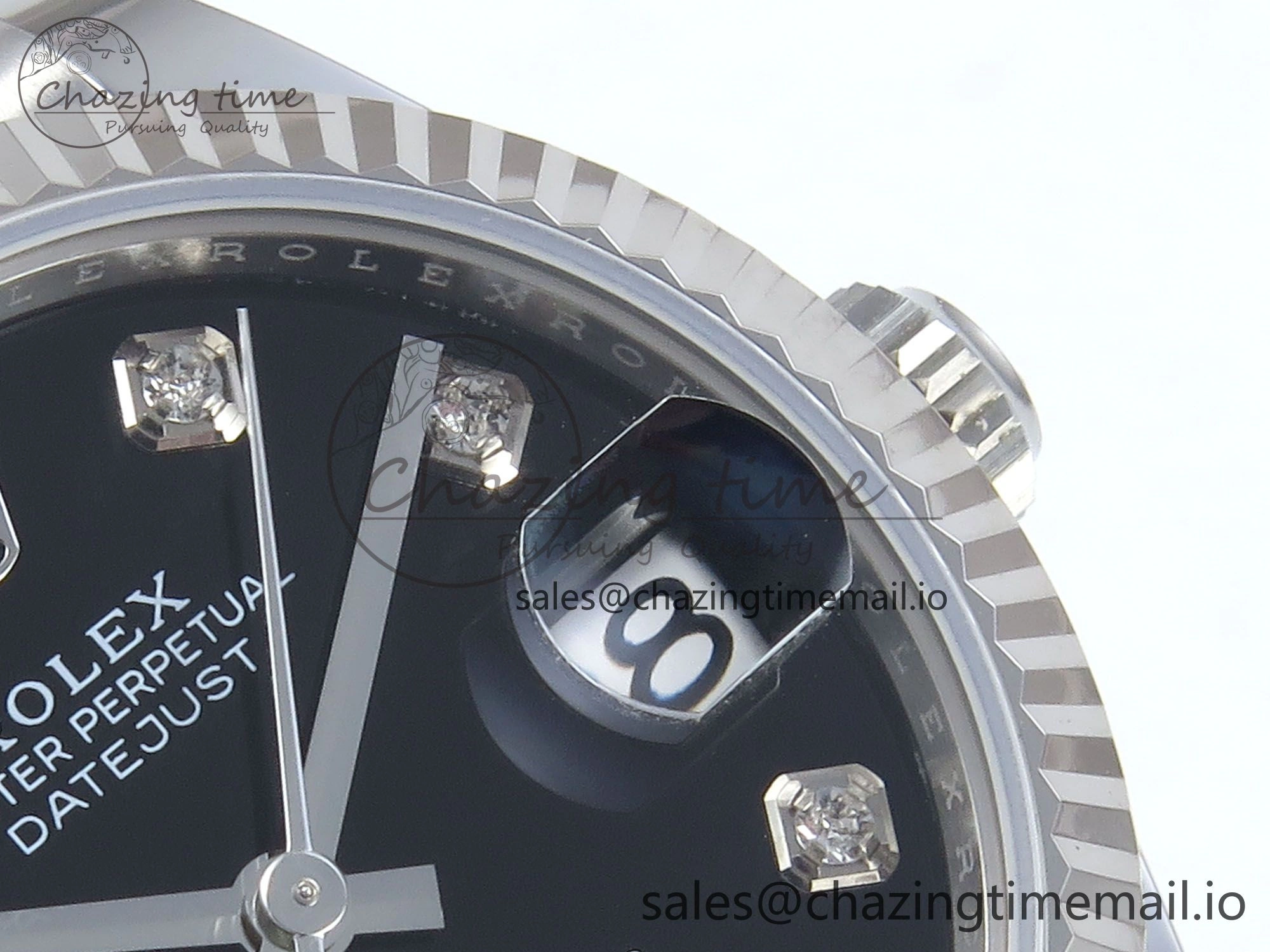 WellDesigned DateJust 31 278274 ARF 1:1 Best Edition 904L Steel Black Diamonds Dial on SS Jubilee Bracelet ETA 538