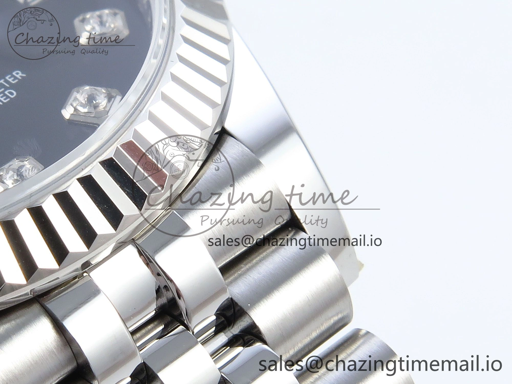 WellDesigned DateJust 31 278274 ARF 1:1 Best Edition 904L Steel Black Diamonds Dial on SS Jubilee Bracelet ETA 538