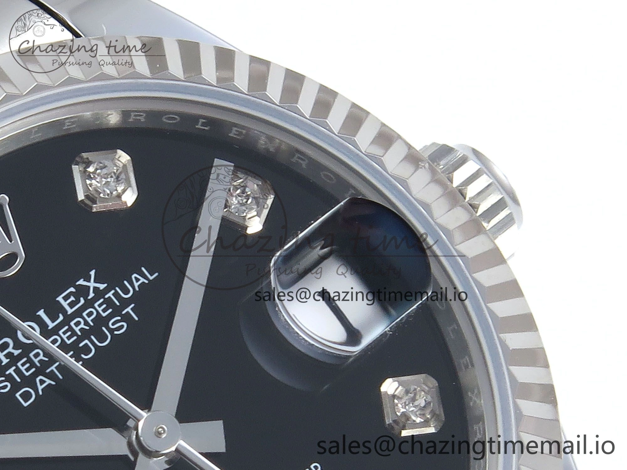 DateJust 31 278274 ARF 1:1 Best Edition 904L Steel Black Diamonds Dial on SS Oyster Bracelet ETA Soft 556