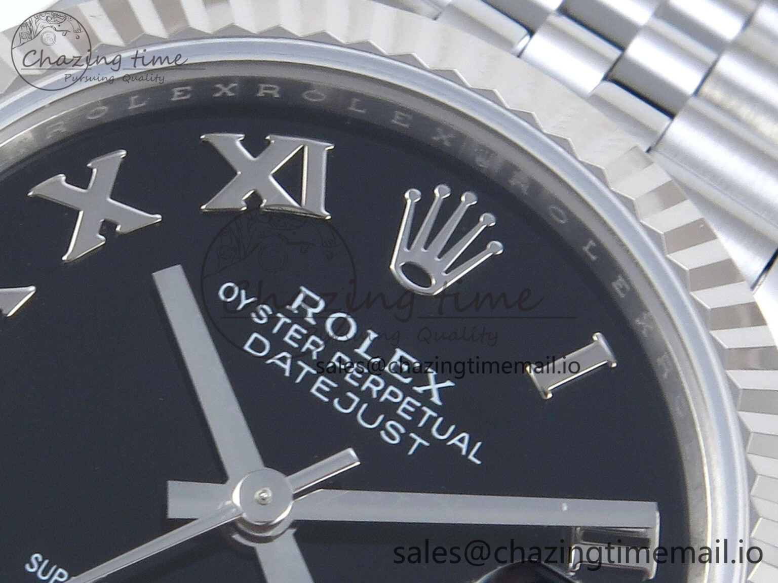 DateJust 31 278274 ARF 1:1 Best Edition 904L Steel Black Roman Dial on SS Jubilee Bracelet ETA FastDry 533