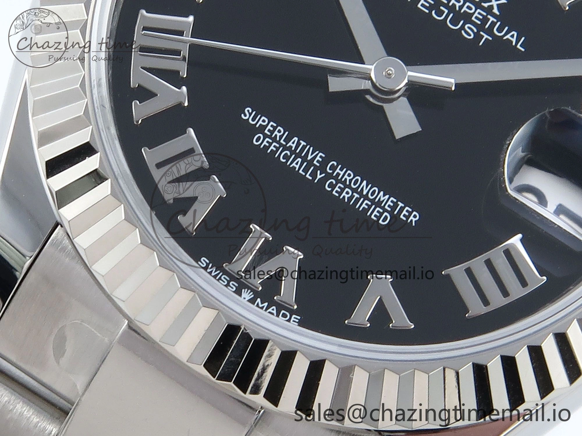 Comfortable DateJust 31 278274 ARF 1:1 Best Edition 904L Steel Black Roman Dial on SS Oyster Bracelet ETA 551