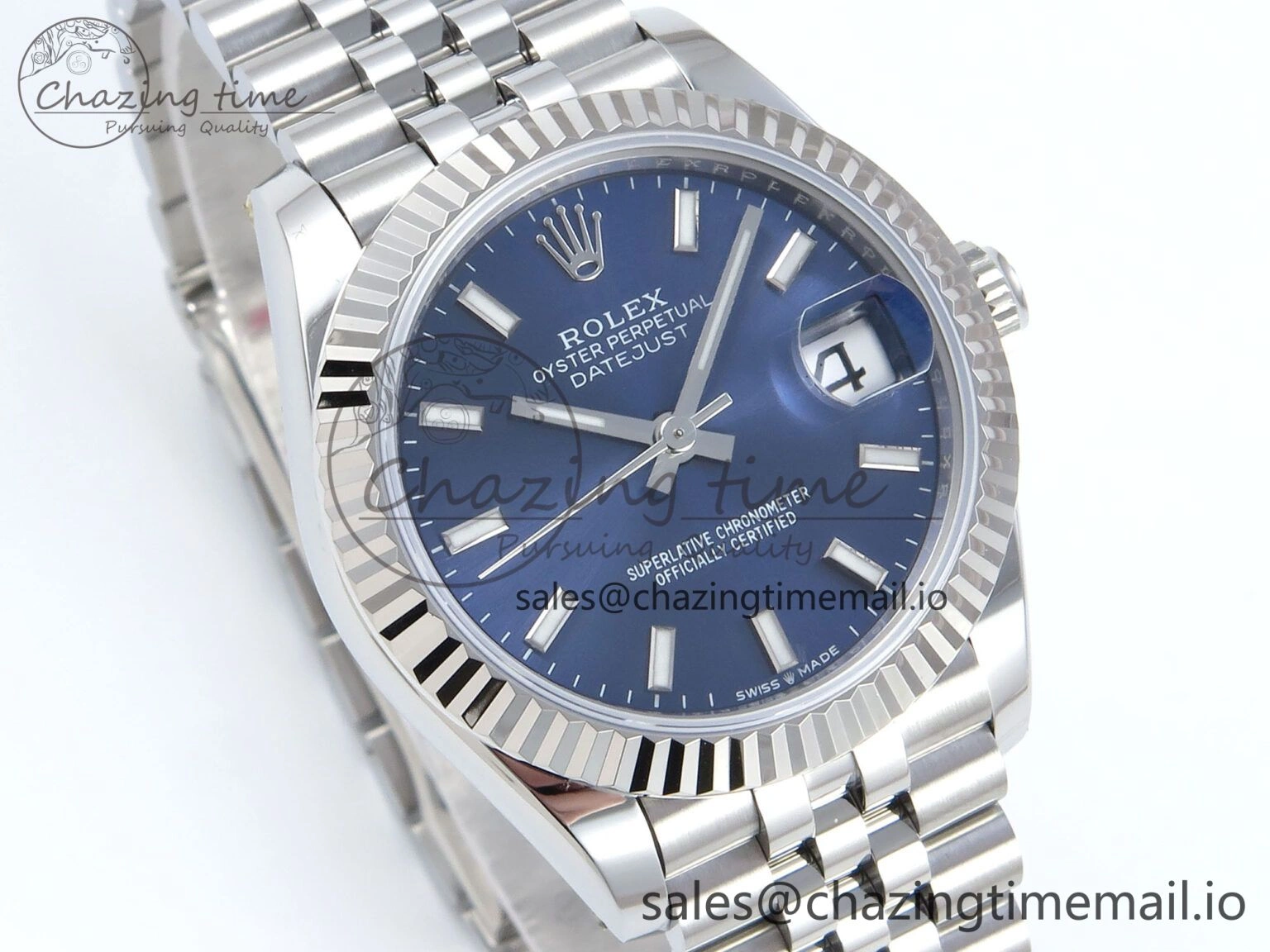DateJust 31 278274 ARF 1:1 Best Edition 904L Steel Blue Dial Stick Marker on SS Jubilee Bracelet ETA Timeless 539